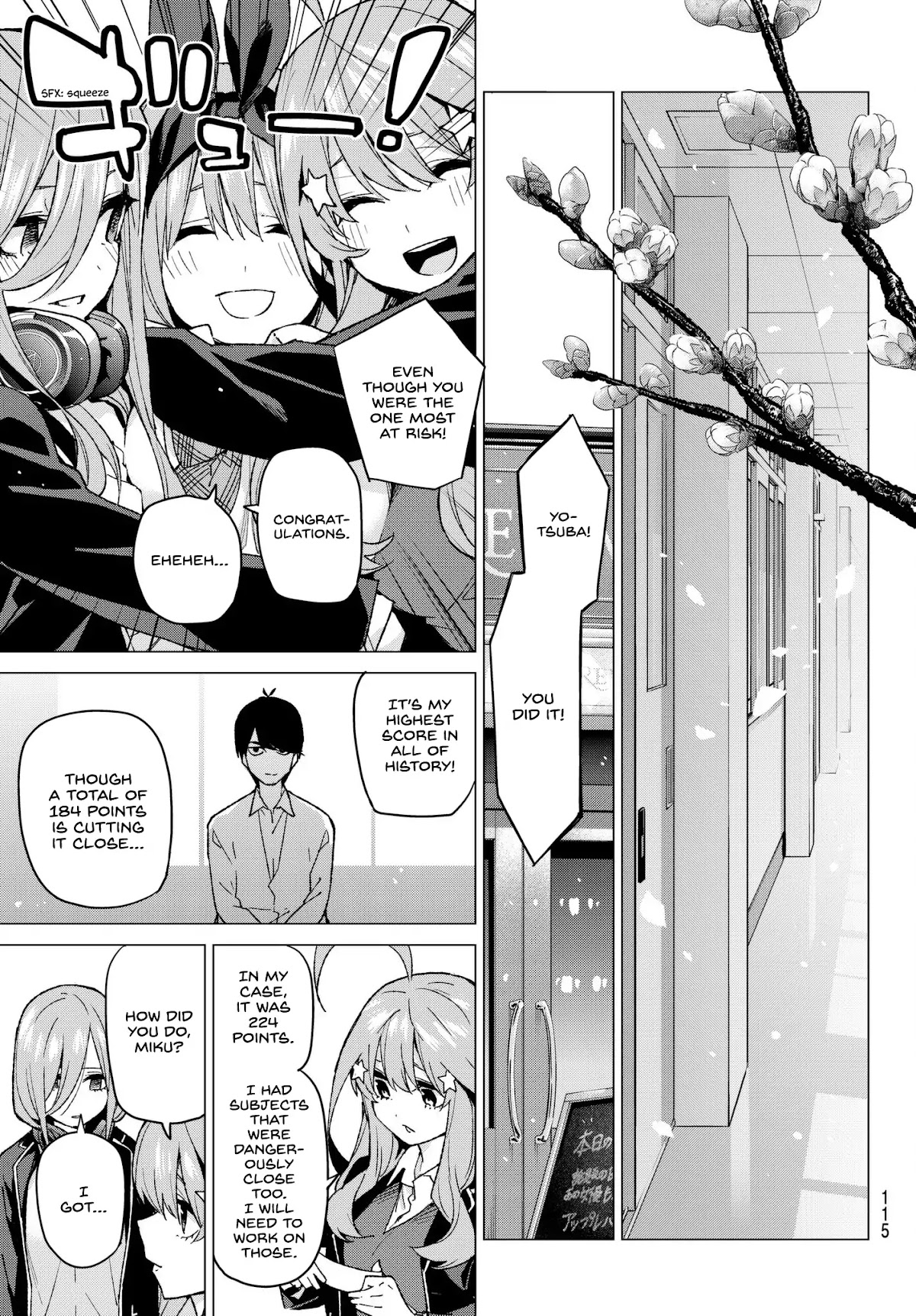 Go-Toubun no Hanayome Chapter 58 page 17 - Chapter 58: The Last Exam - Ichika’s Side