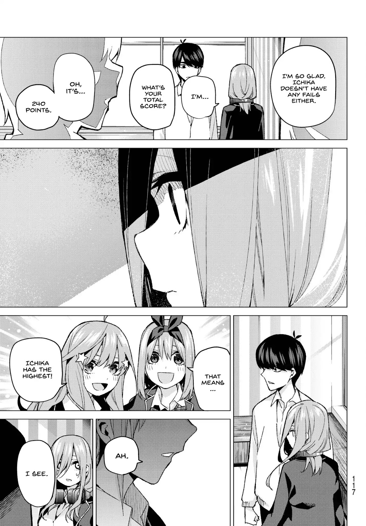 Go-Toubun no Hanayome Chapter 58 page 19 - Chapter 58: The Last Exam - Ichika’s Side