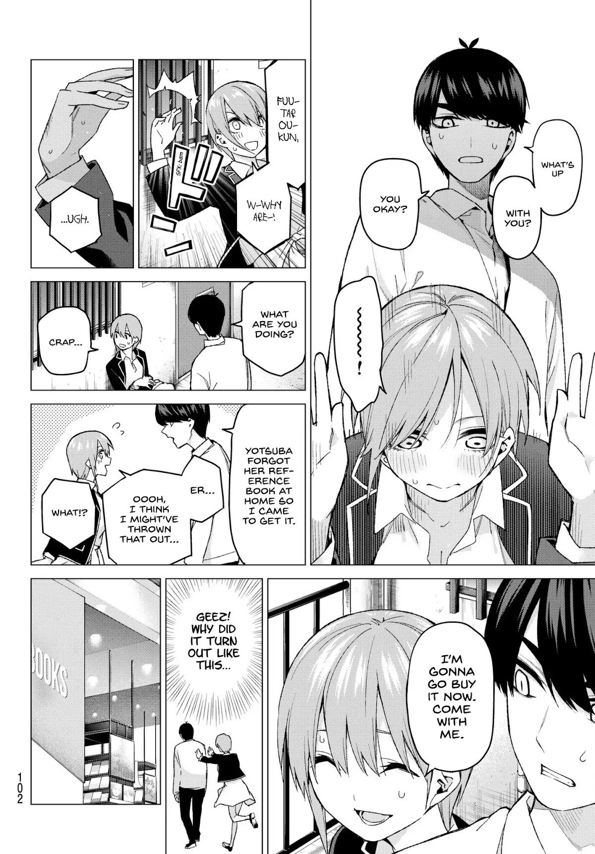 Go-Toubun no Hanayome Chapter 58 page 4 - Chapter 58: The Last Exam - Ichika’s Side