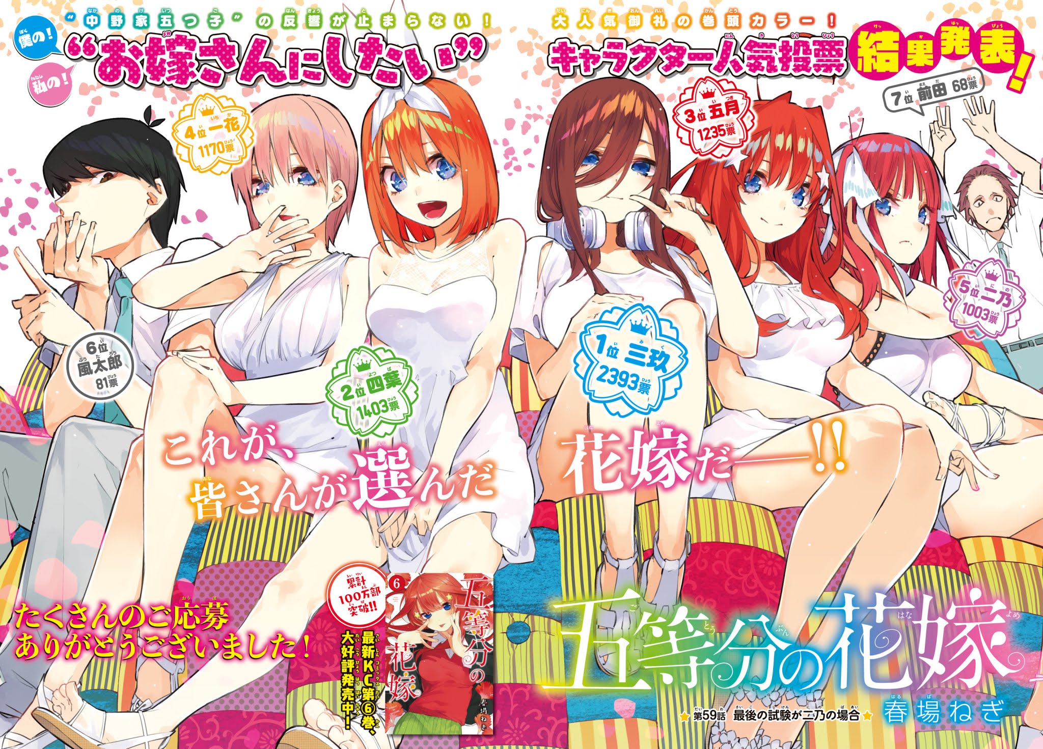 Go-Toubun no Hanayome Chapter 59 page 1 - Chapter 59: The Last Exam - Nino’s Side