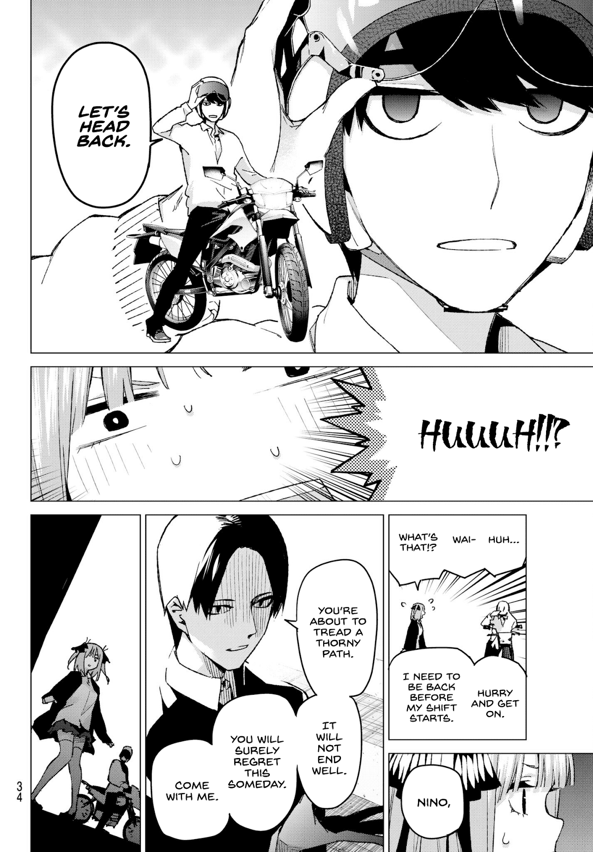 Go-Toubun no Hanayome Chapter 59 page 14 - Chapter 59: The Last Exam - Nino’s Side