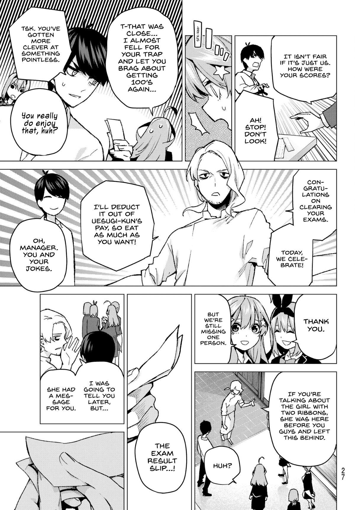 Go-Toubun no Hanayome Chapter 59 page 7 - Chapter 59: The Last Exam - Nino’s Side
