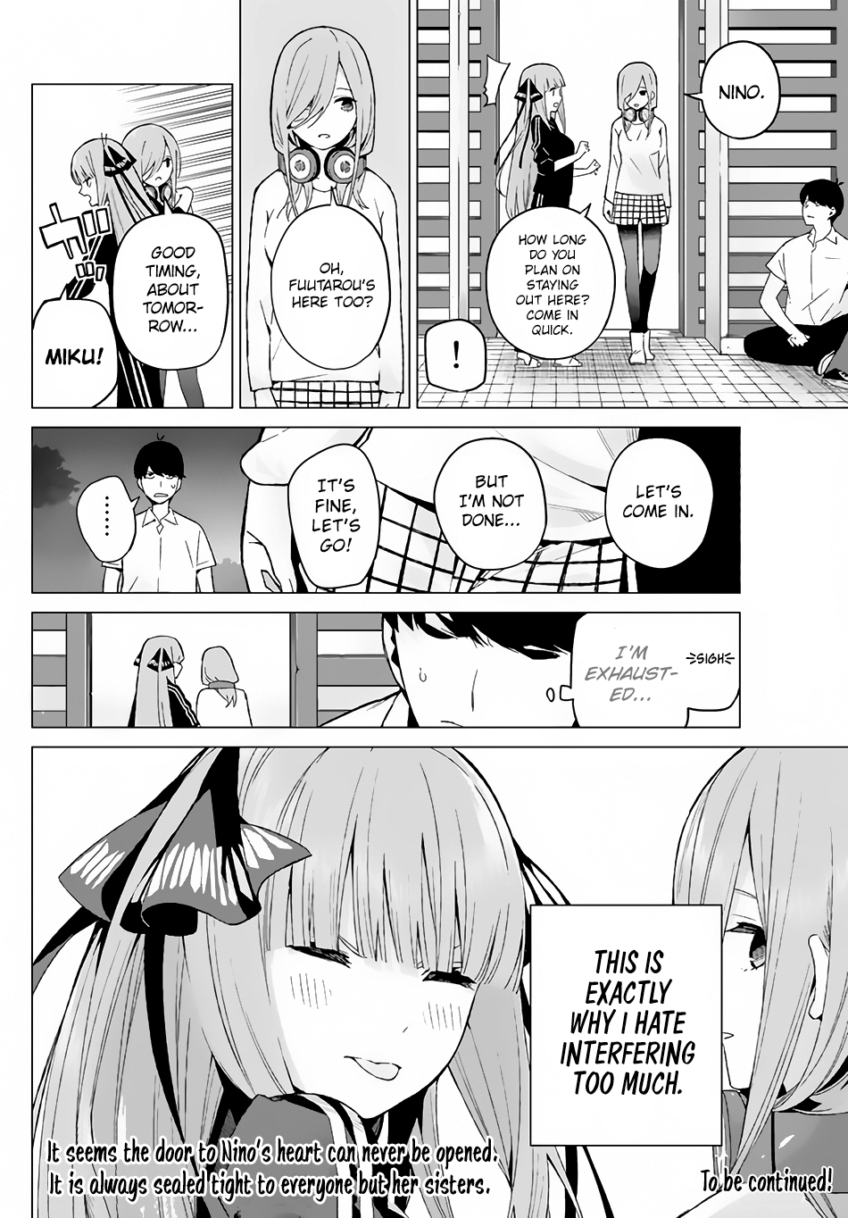 Go-Toubun no Hanayome Chapter 6 page 20 - Chapter 6: Open the door
