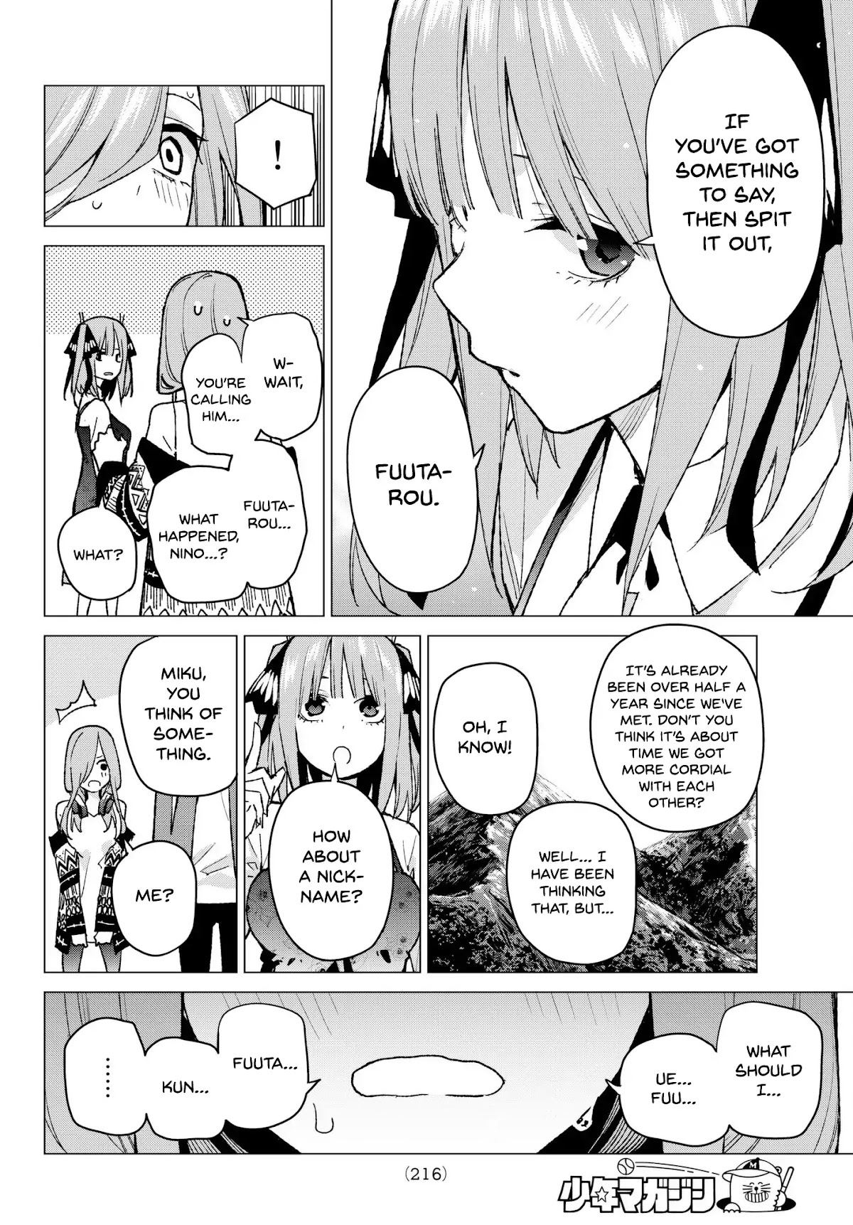 Go-Toubun no Hanayome Chapter 62 page 4 - Chapter 62: Scrambled Eggs ②