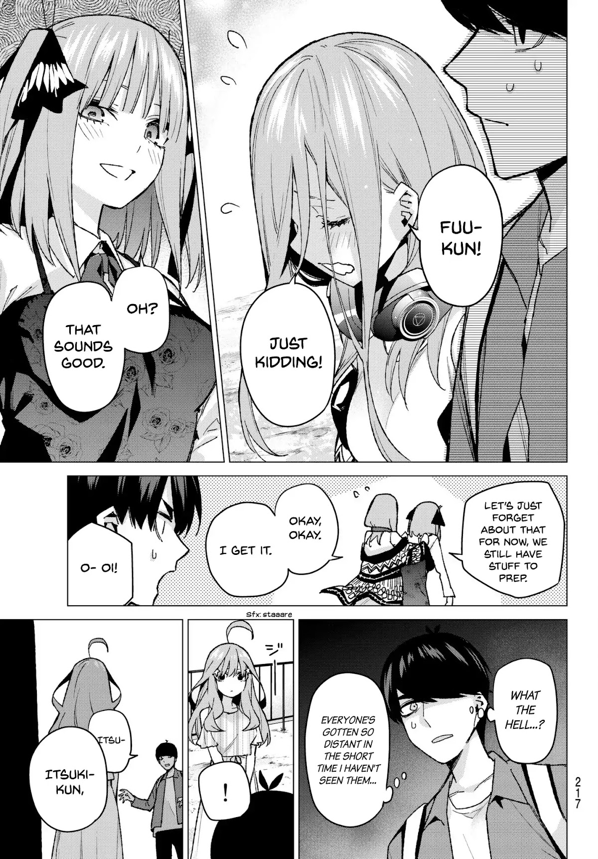 Go-Toubun no Hanayome Chapter 62 page 5 - Chapter 62: Scrambled Eggs ②