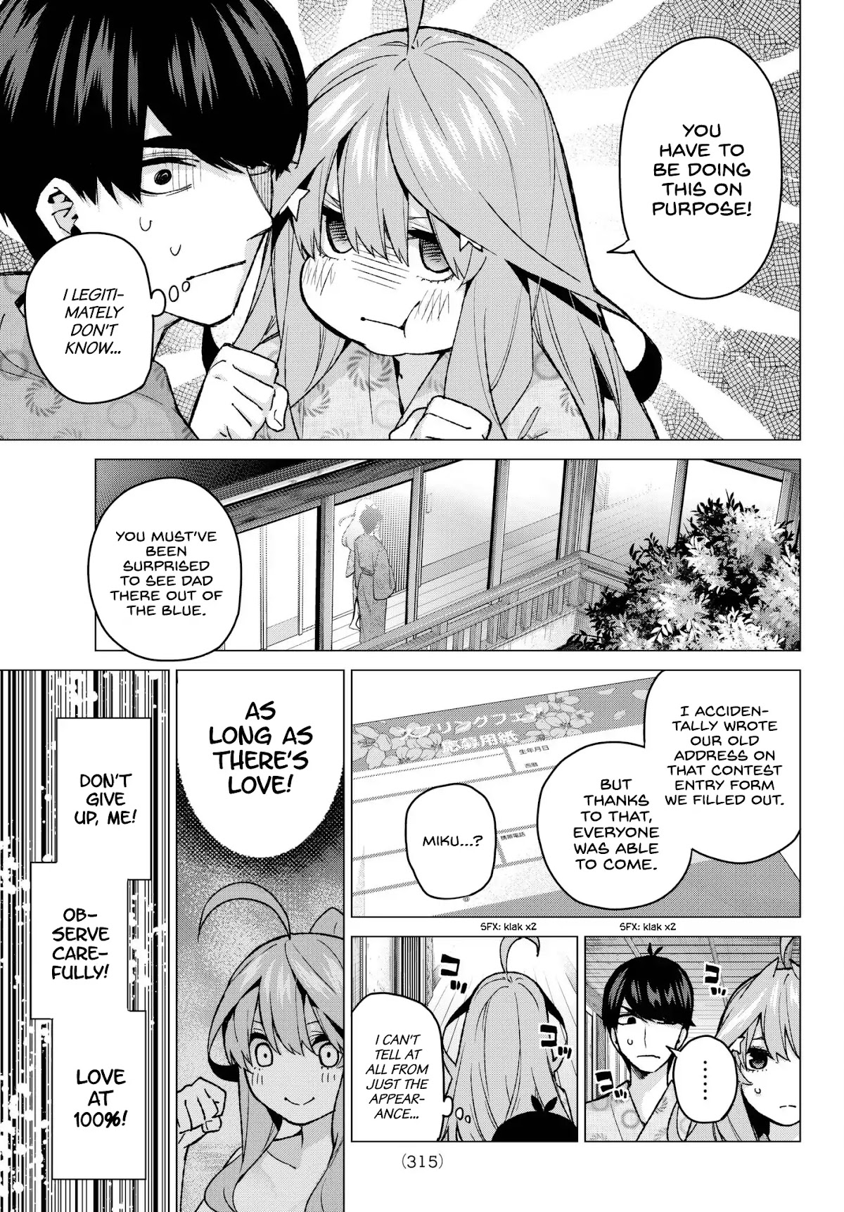 Go-Toubun no Hanayome Chapter 64 page 13 - Chapter 64: Scrambled Eggs ④