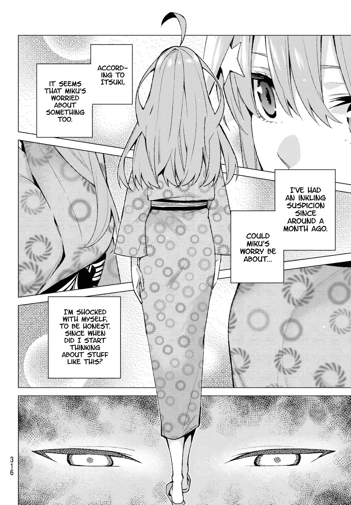 Go-Toubun no Hanayome Chapter 64 page 14 - Chapter 64: Scrambled Eggs ④