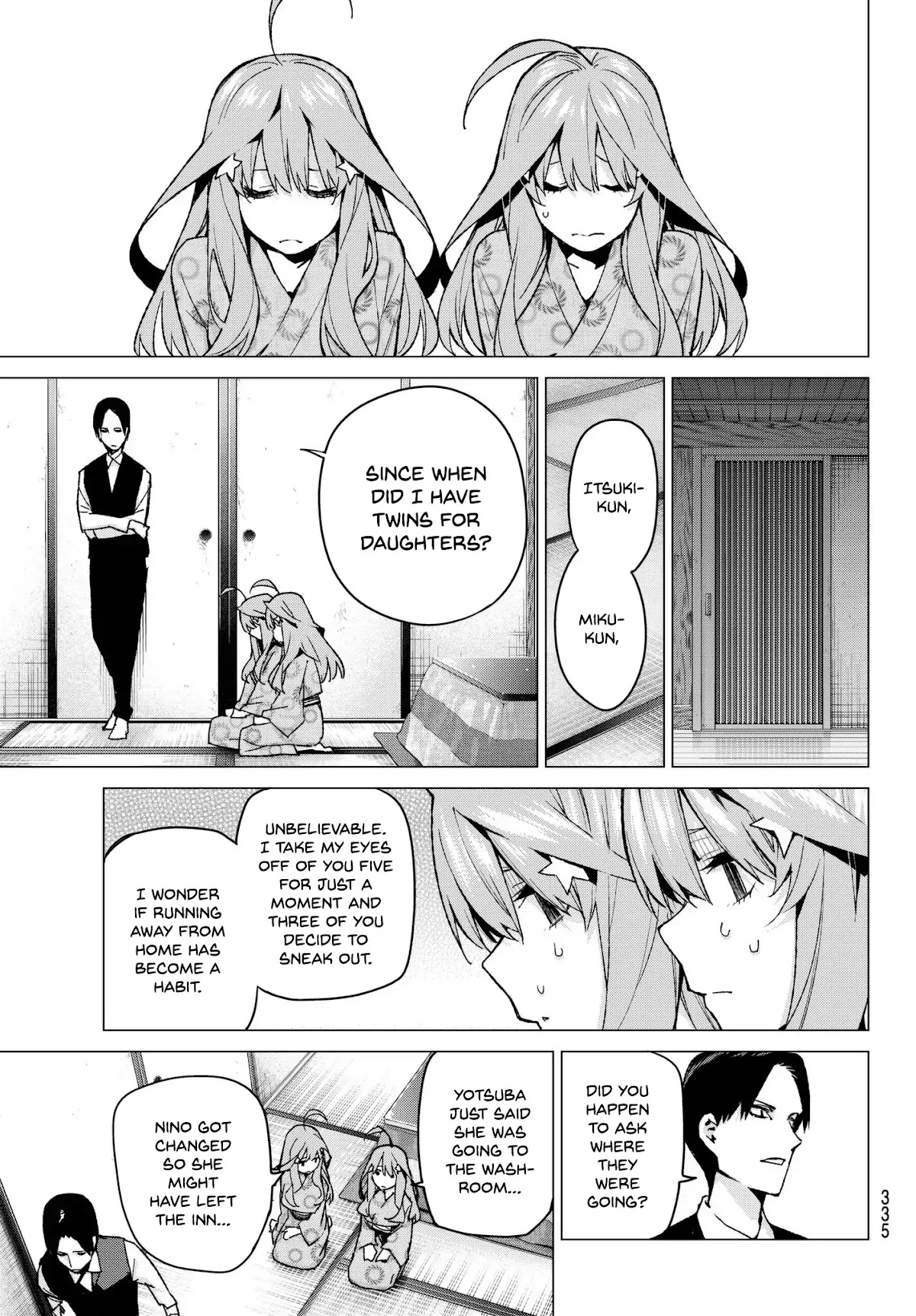 Go-Toubun no Hanayome Chapter 66 page 3 - Chapter 66: Scrambled Eggs ⑥