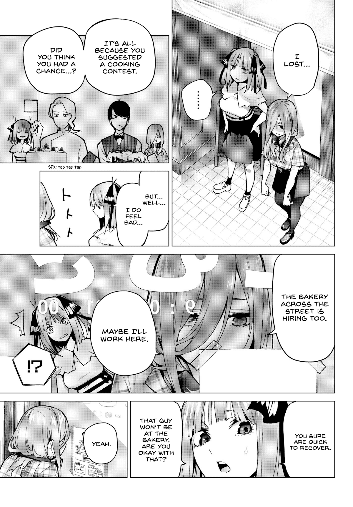 Go-Toubun no Hanayome Chapter 69 page 13 - Chapter 69: Welcome to Class 3-1