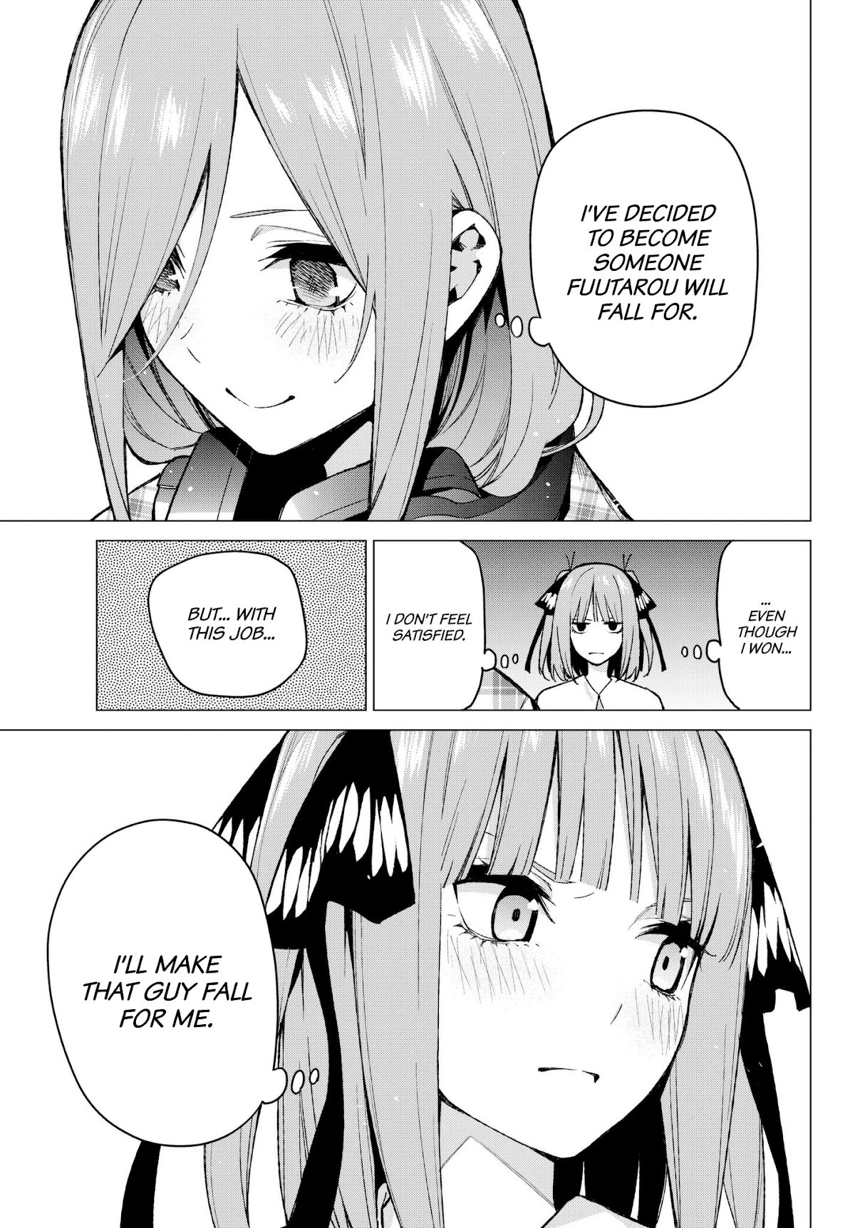 Go-Toubun no Hanayome Chapter 69 page 15 - Chapter 69: Welcome to Class 3-1
