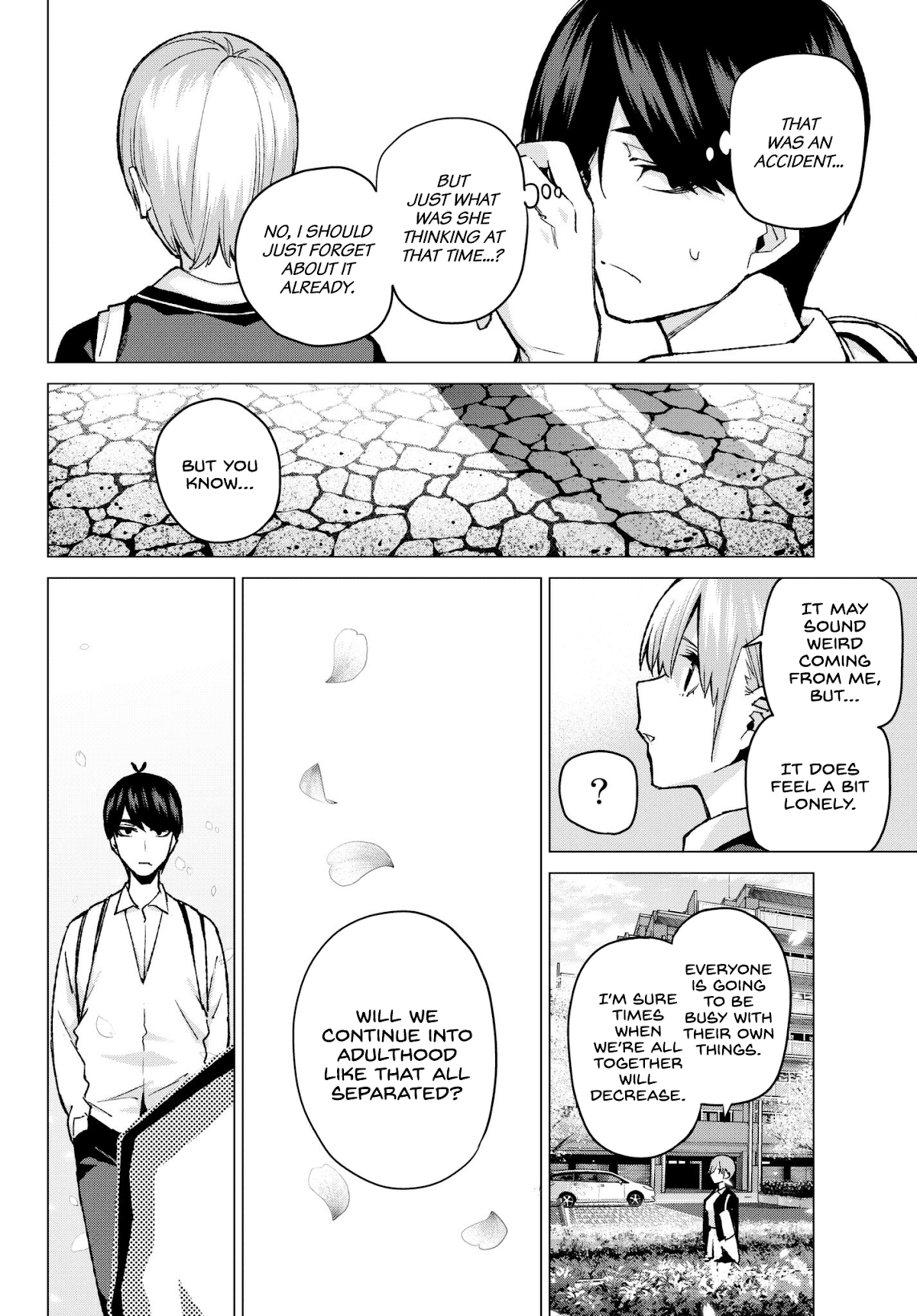 Go-Toubun no Hanayome Chapter 69 page 18 - Chapter 69: Welcome to Class 3-1
