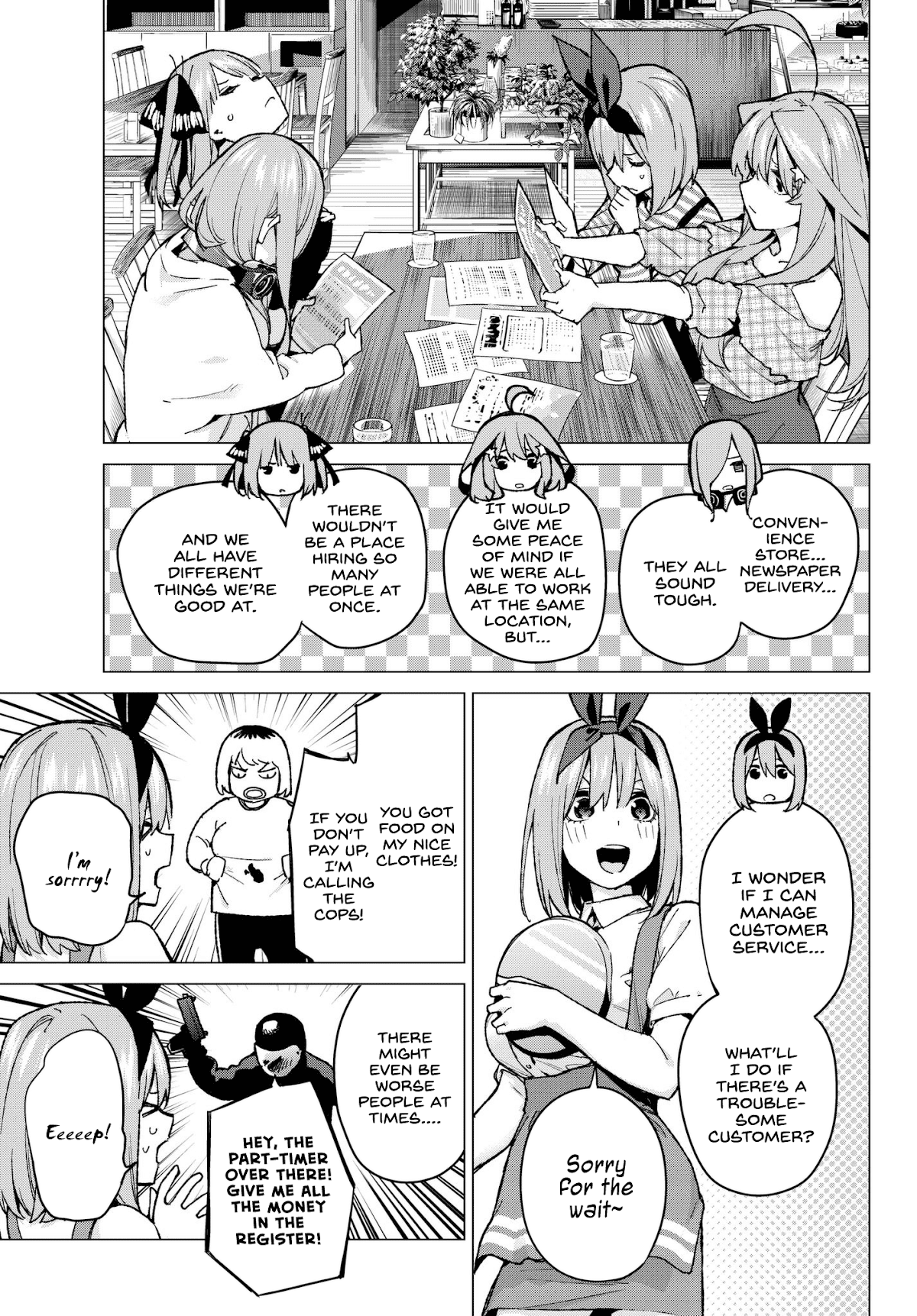 Go-Toubun no Hanayome Chapter 69 page 5 - Chapter 69: Welcome to Class 3-1