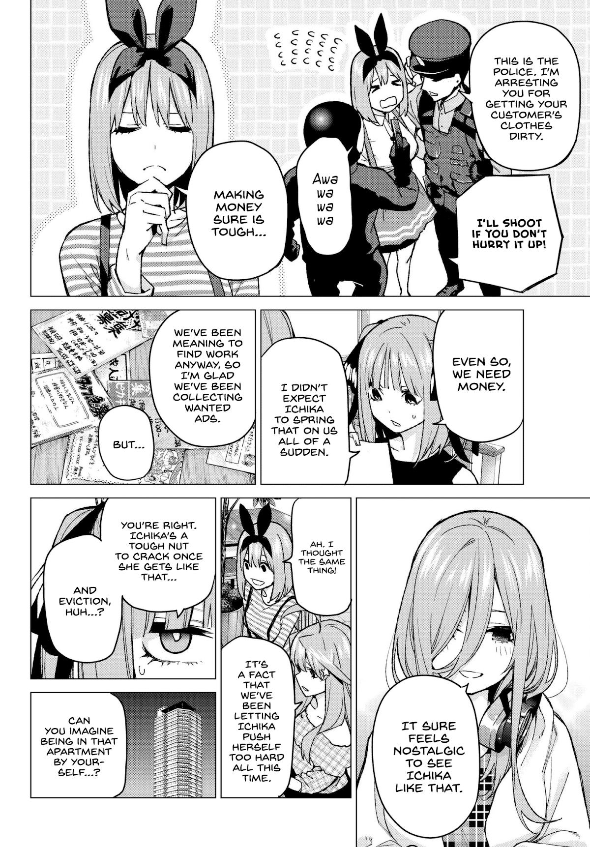 Go-Toubun no Hanayome Chapter 69 page 6 - Chapter 69: Welcome to Class 3-1