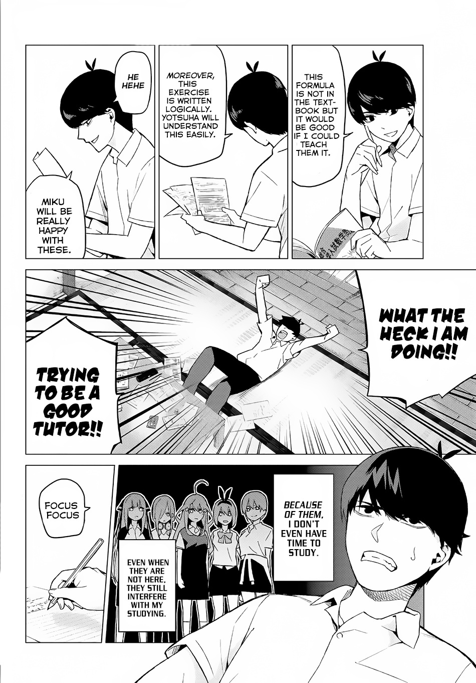 Go-Toubun no Hanayome Chapter 7 page 5 - Chapter 7: Today is Holiday