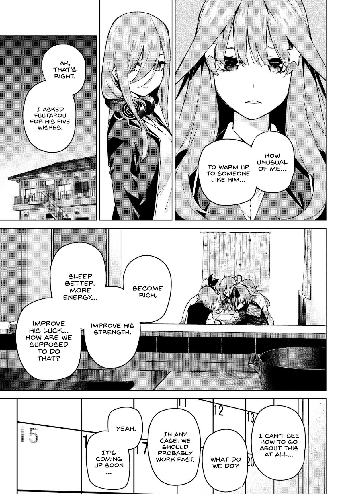 Go-Toubun no Hanayome Chapter 70 page 19 - Chapter 70: The Responsibilities of the Class Representative