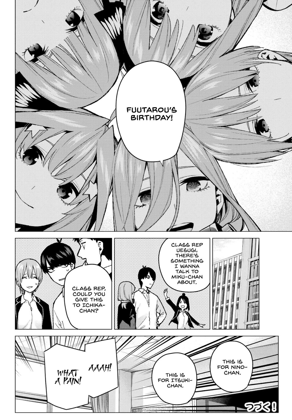 Go-Toubun no Hanayome Chapter 70 page 20 - Chapter 70: The Responsibilities of the Class Representative