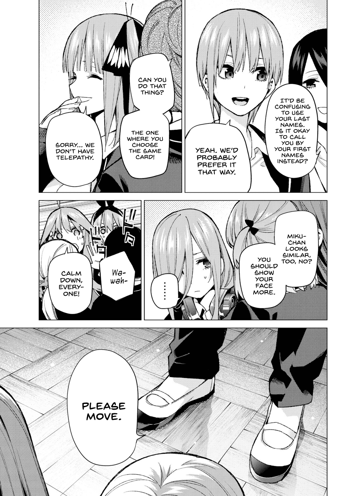 Go-Toubun no Hanayome Chapter 70 page 3 - Chapter 70: The Responsibilities of the Class Representative