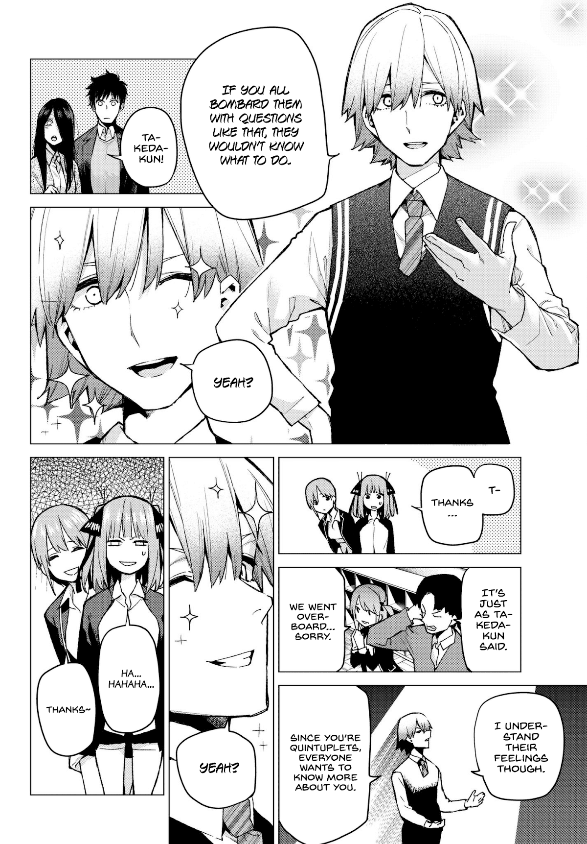 Go-Toubun no Hanayome Chapter 70 page 6 - Chapter 70: The Responsibilities of the Class Representative