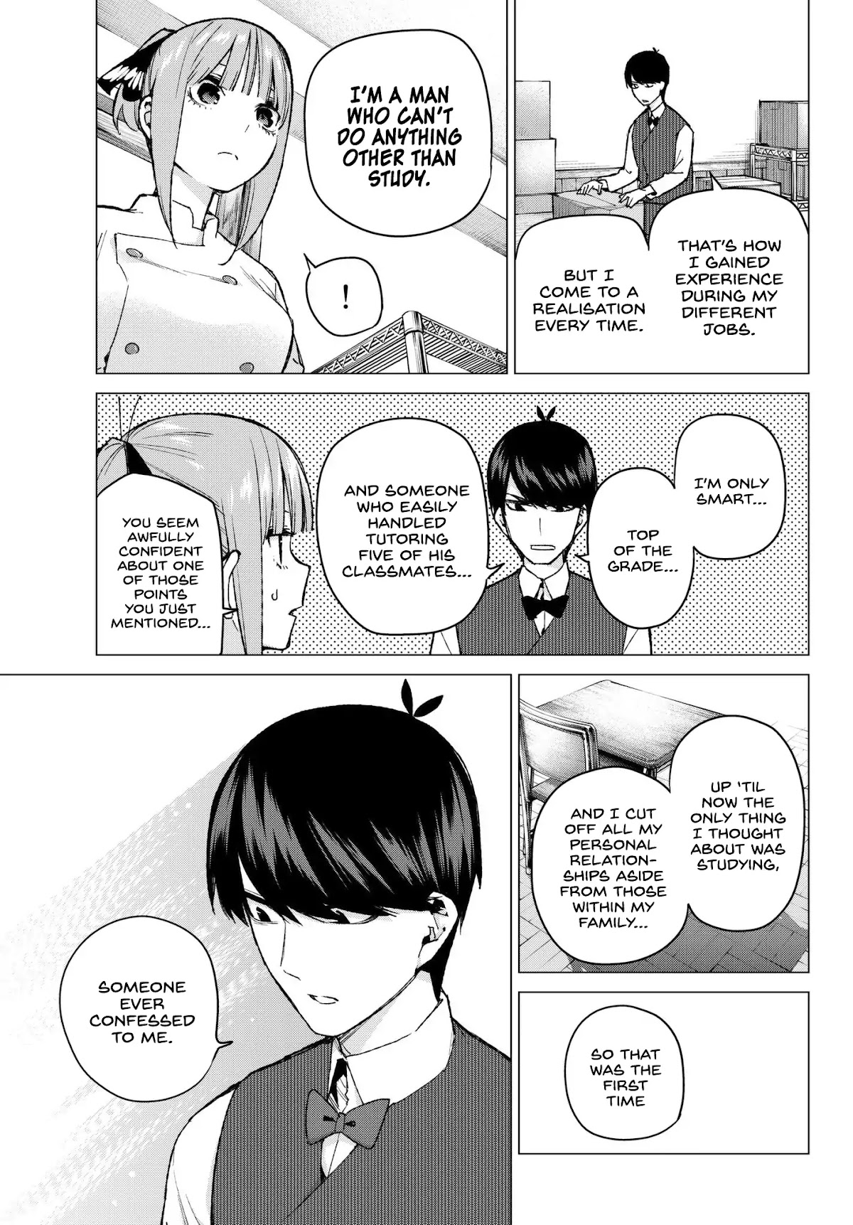 Go-Toubun no Hanayome Chapter 71 page 13 - Chapter 71: Advantage