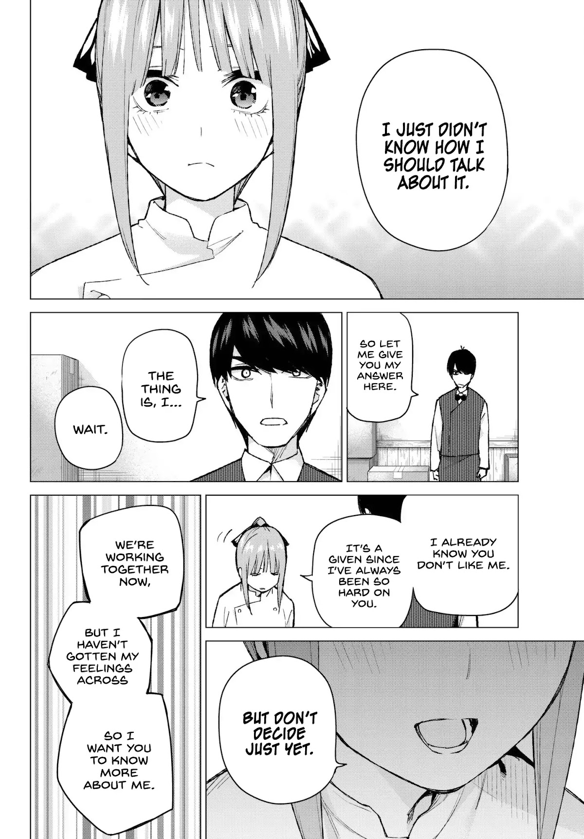 Go-Toubun no Hanayome Chapter 71 page 14 - Chapter 71: Advantage