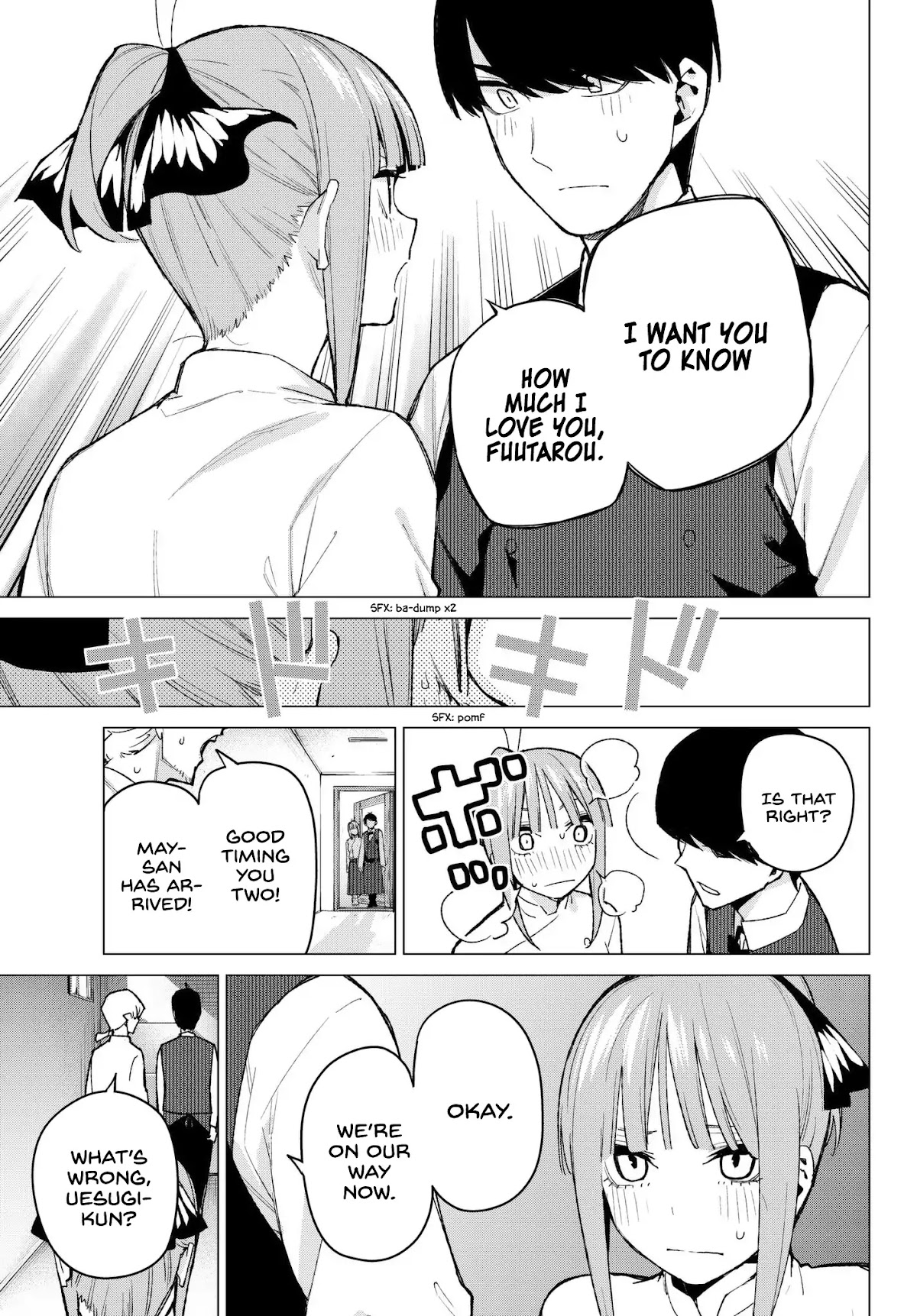 Go-Toubun no Hanayome Chapter 71 page 15 - Chapter 71: Advantage
