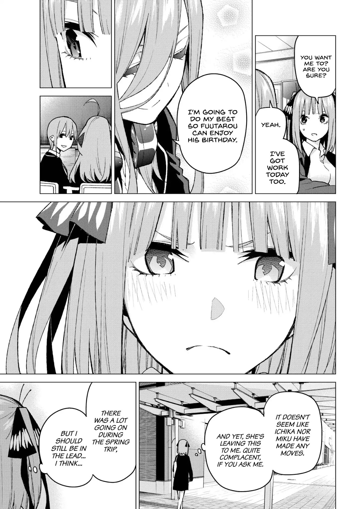 Go-Toubun no Hanayome Chapter 71 page 3 - Chapter 71: Advantage