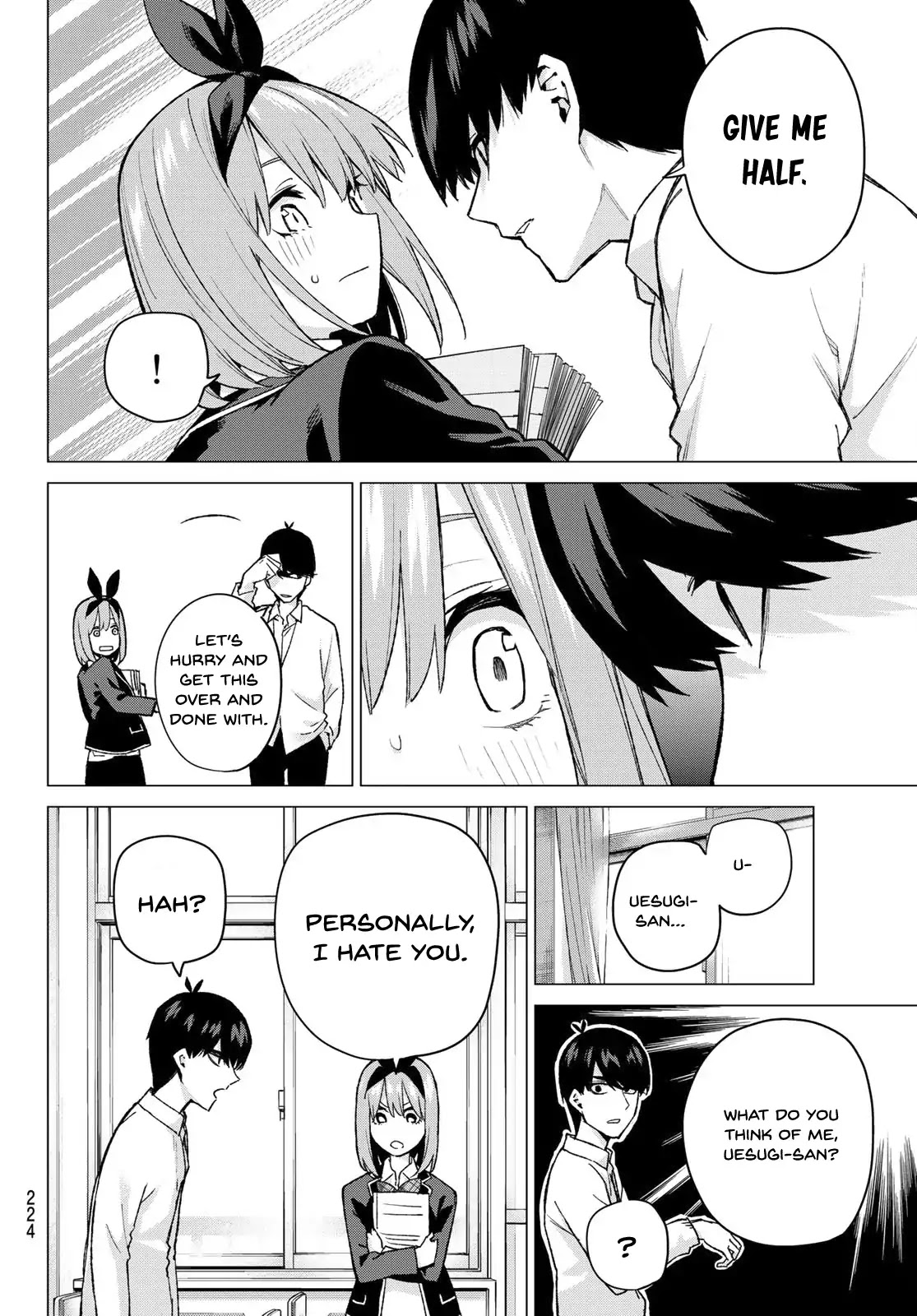 Go-Toubun no Hanayome Chapter 72 page 10 - Chapter 72: The Rumour About the Class Reps