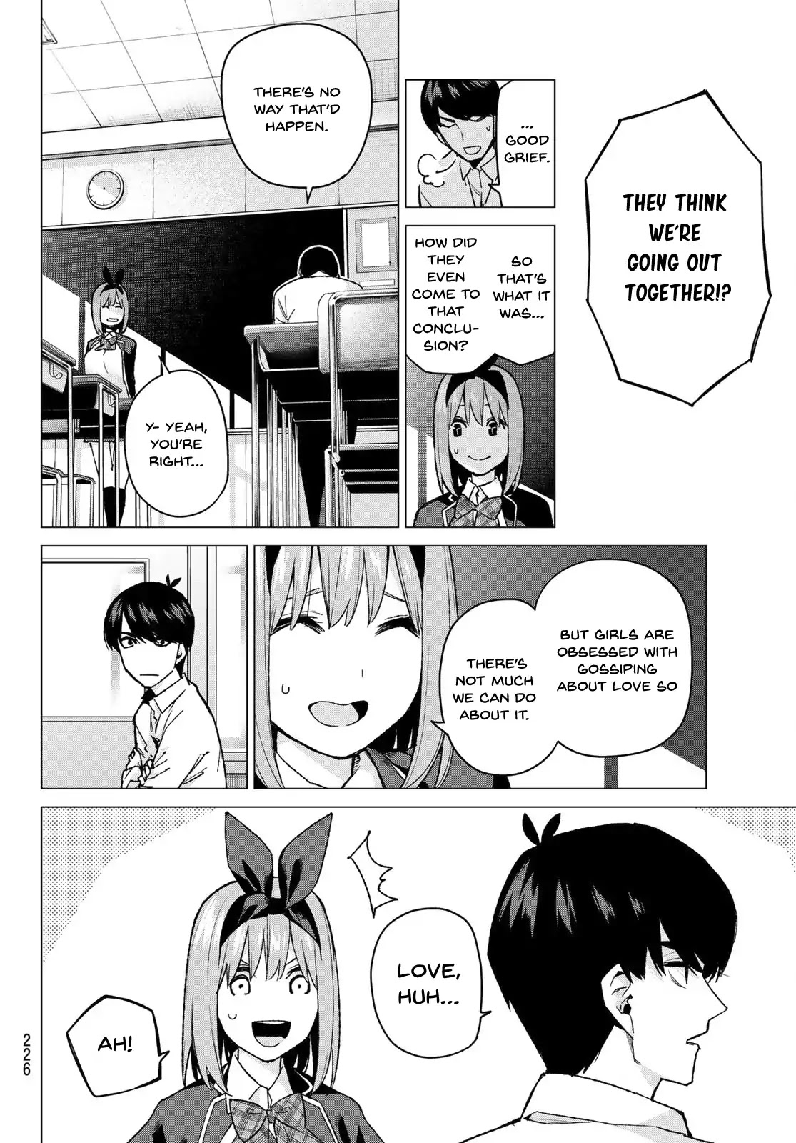 Go-Toubun no Hanayome Chapter 72 page 12 - Chapter 72: The Rumour About the Class Reps