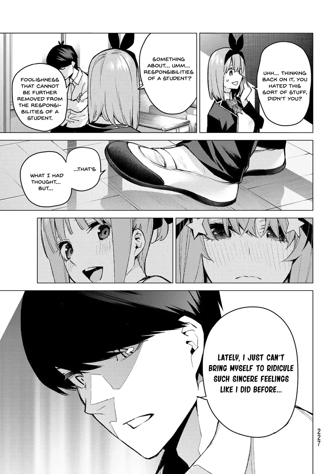 Go-Toubun no Hanayome Chapter 72 page 13 - Chapter 72: The Rumour About the Class Reps