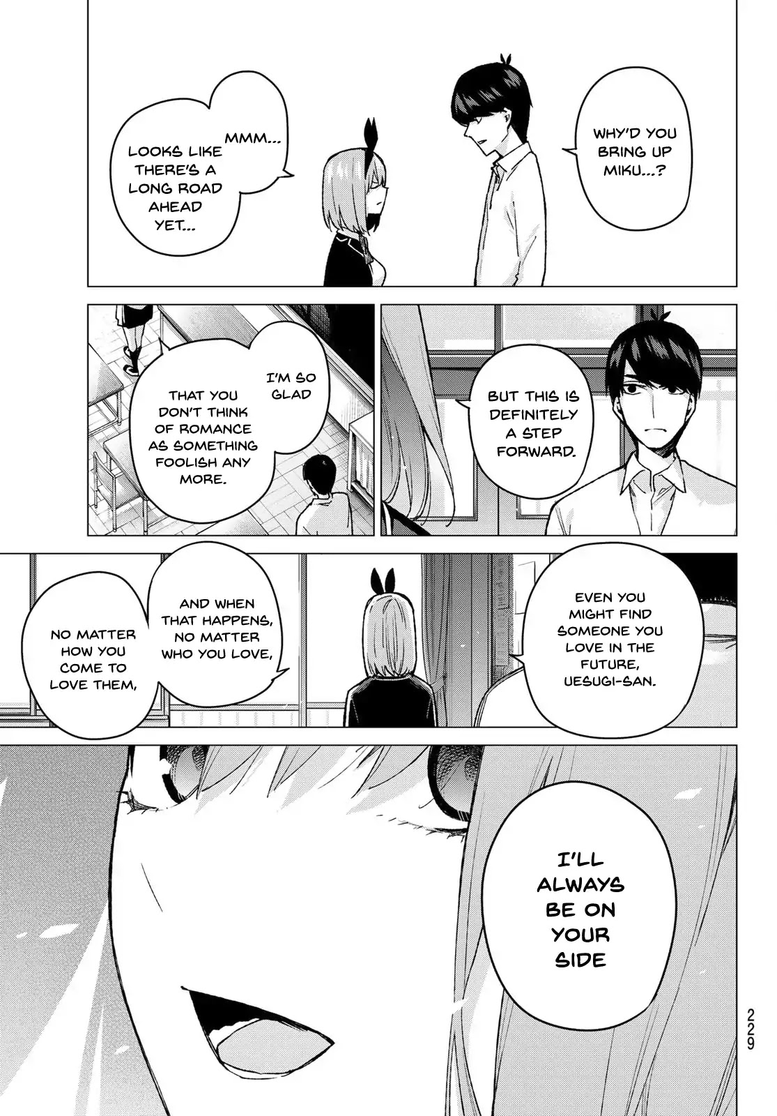 Go-Toubun no Hanayome Chapter 72 page 15 - Chapter 72: The Rumour About the Class Reps