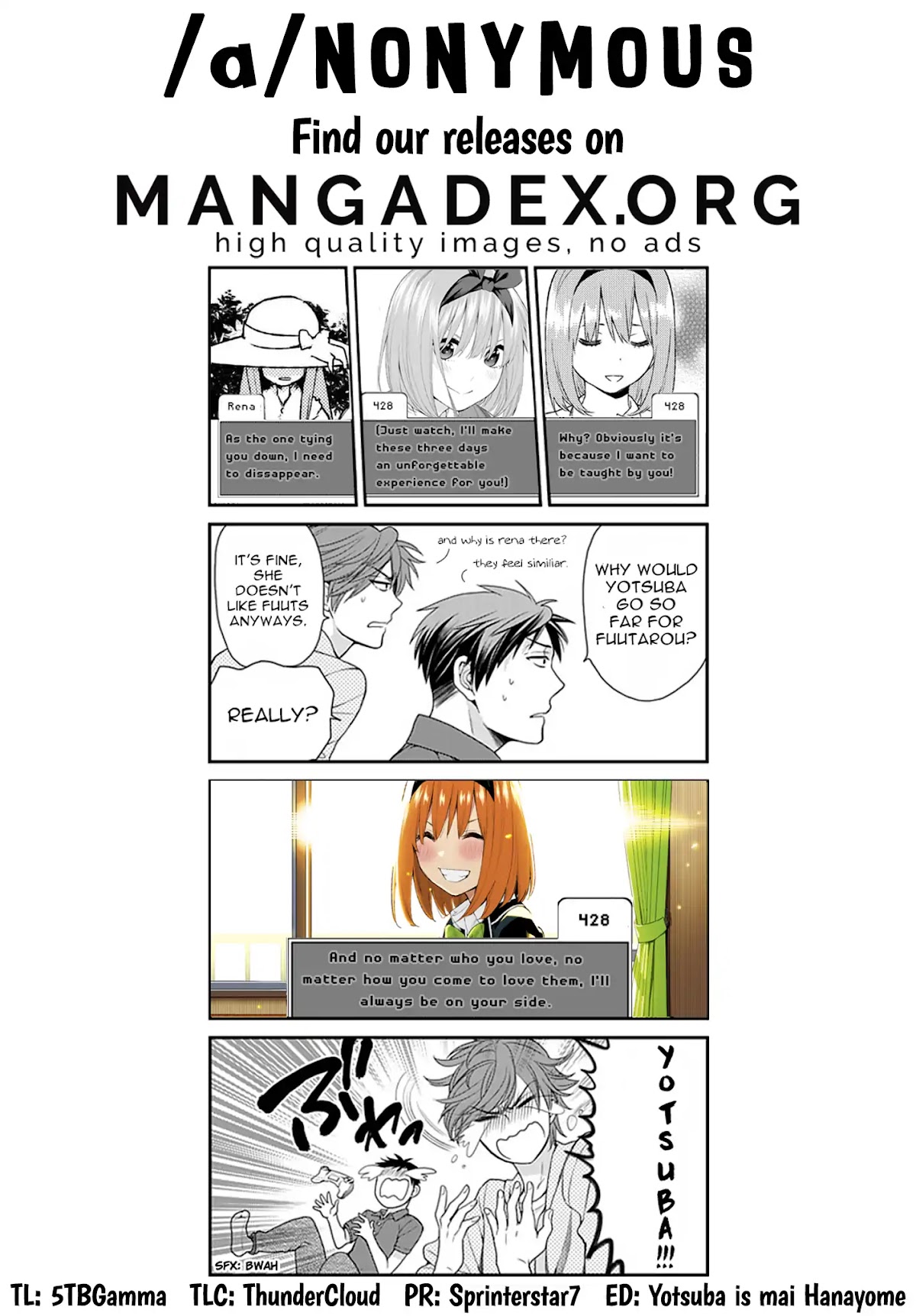Go-Toubun no Hanayome Chapter 72 page 19 - Chapter 72: The Rumour About the Class Reps