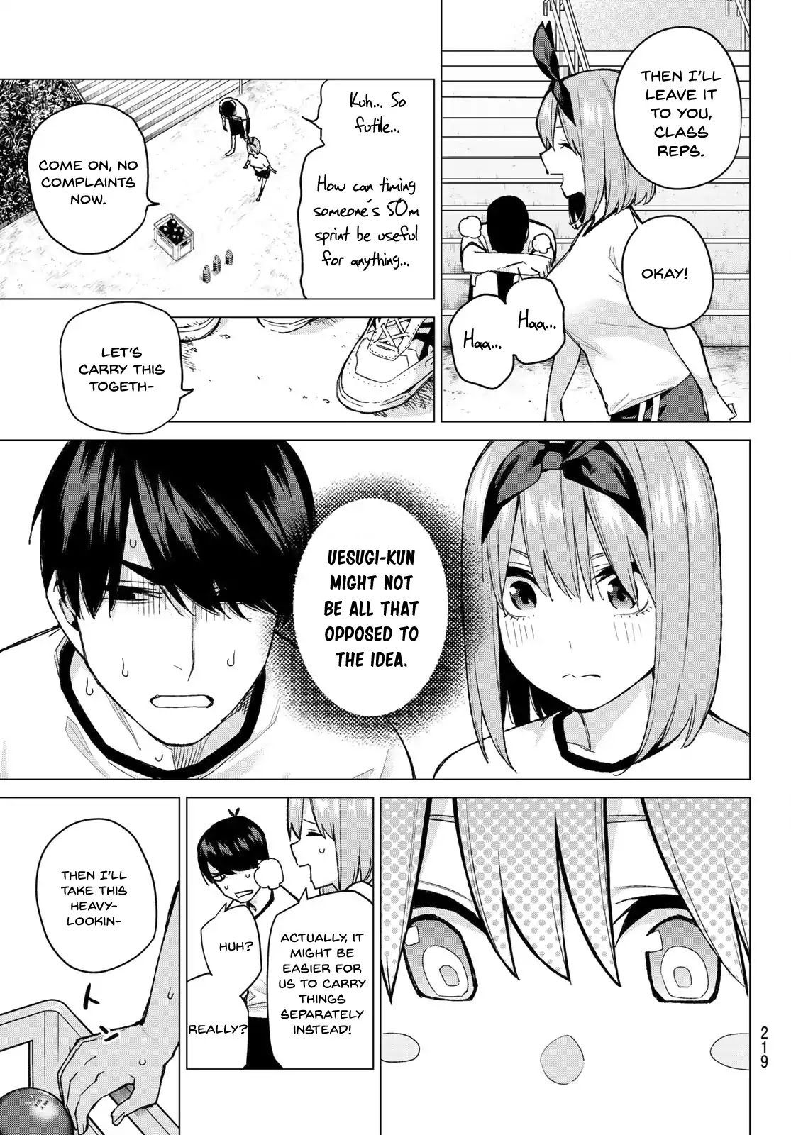 Go-Toubun no Hanayome Chapter 72 page 5 - Chapter 72: The Rumour About the Class Reps