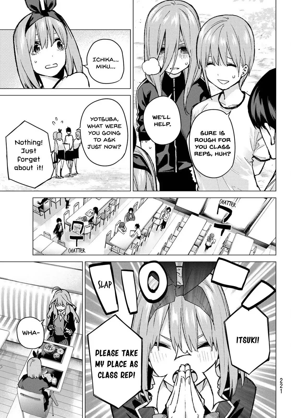 Go-Toubun no Hanayome Chapter 72 page 7 - Chapter 72: The Rumour About the Class Reps