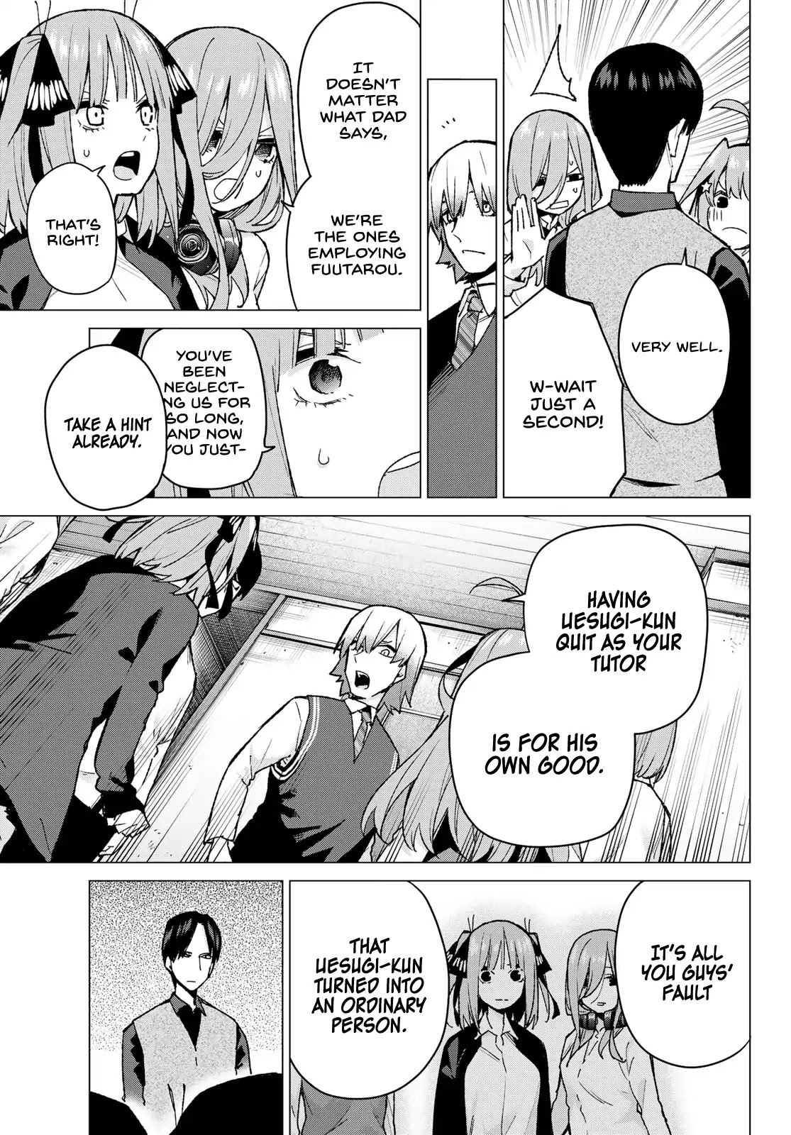 Go-Toubun no Hanayome Chapter 73 page 15 - Chapter 73: New Kawanakajima