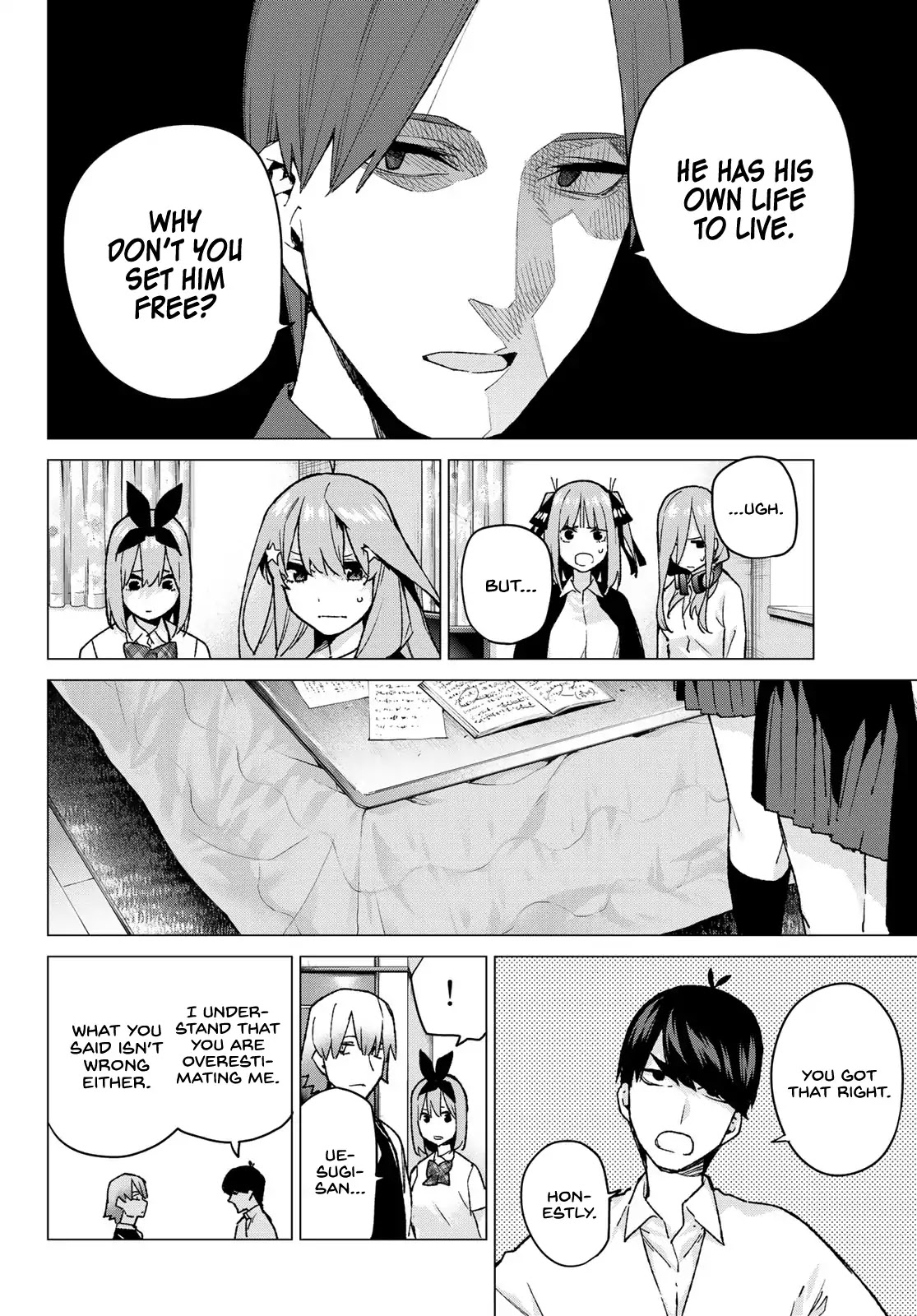 Go-Toubun no Hanayome Chapter 73 page 16 - Chapter 73: New Kawanakajima