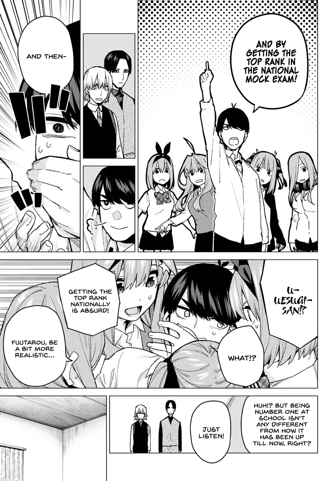 Go-Toubun no Hanayome Chapter 73 page 19 - Chapter 73: New Kawanakajima