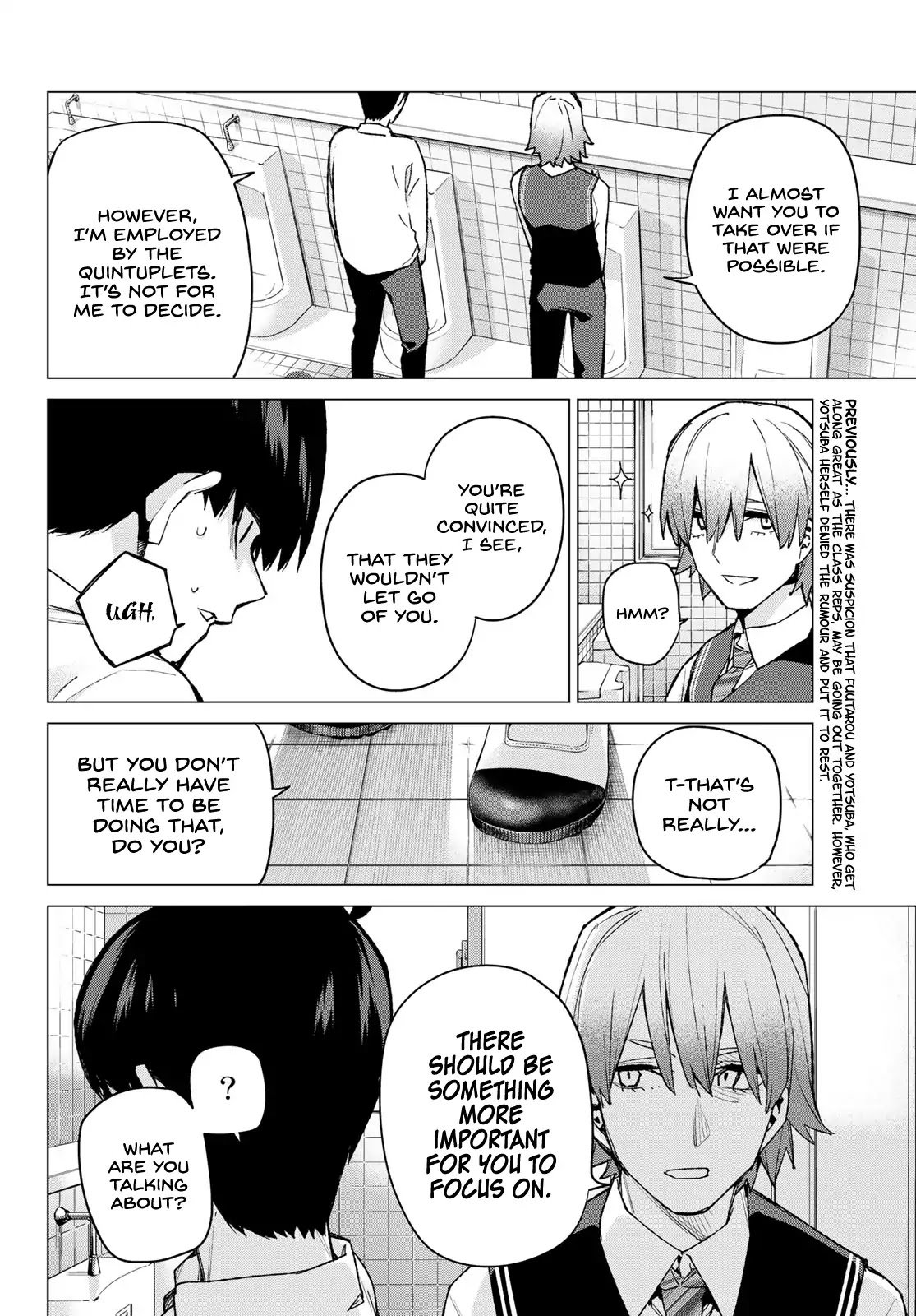 Go-Toubun no Hanayome Chapter 73 page 2 - Chapter 73: New Kawanakajima