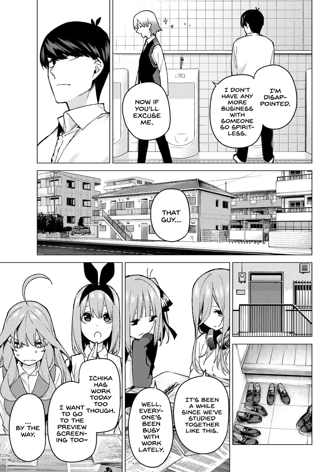Go-Toubun no Hanayome Chapter 73 page 3 - Chapter 73: New Kawanakajima