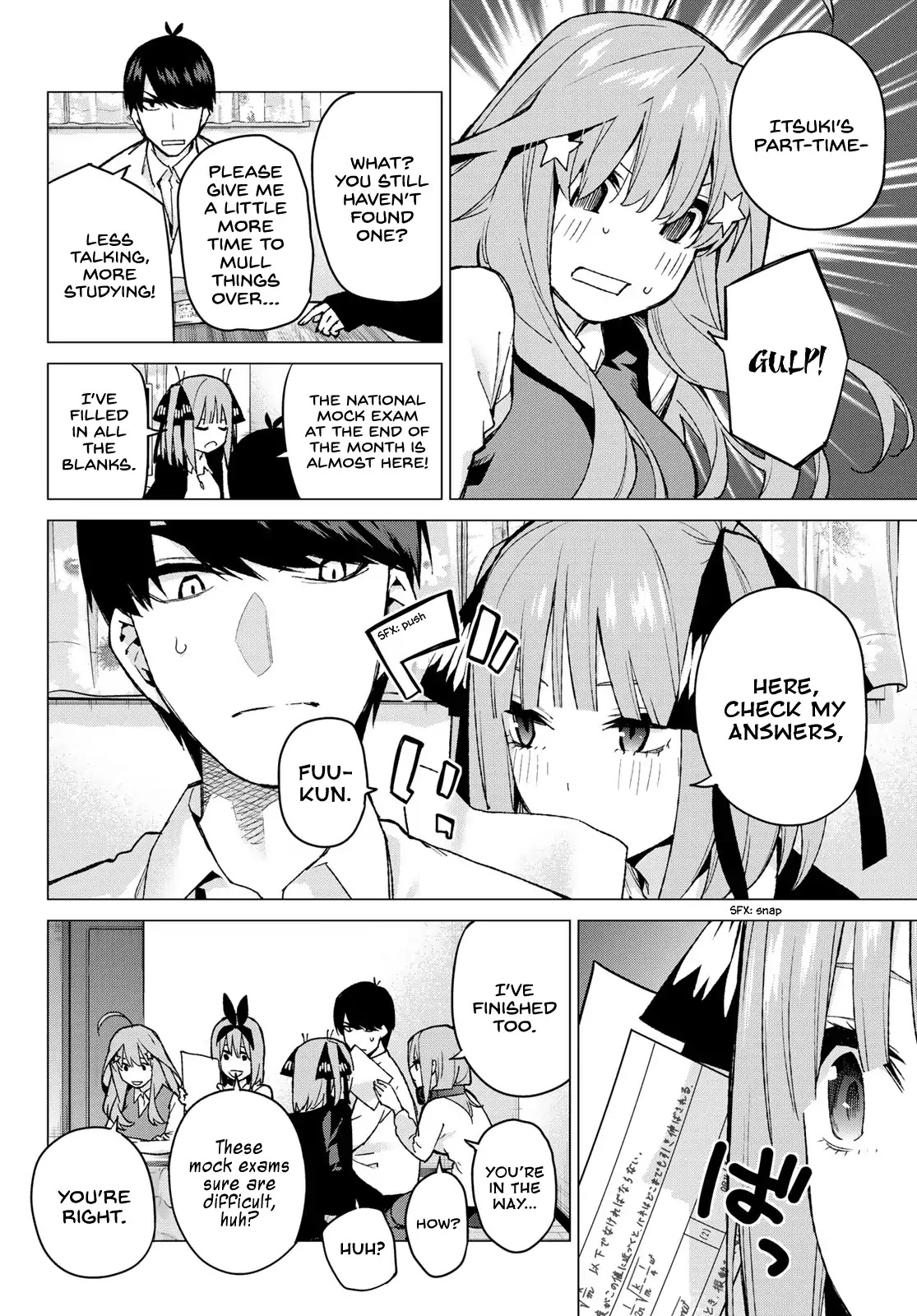 Go-Toubun no Hanayome Chapter 73 page 4 - Chapter 73: New Kawanakajima