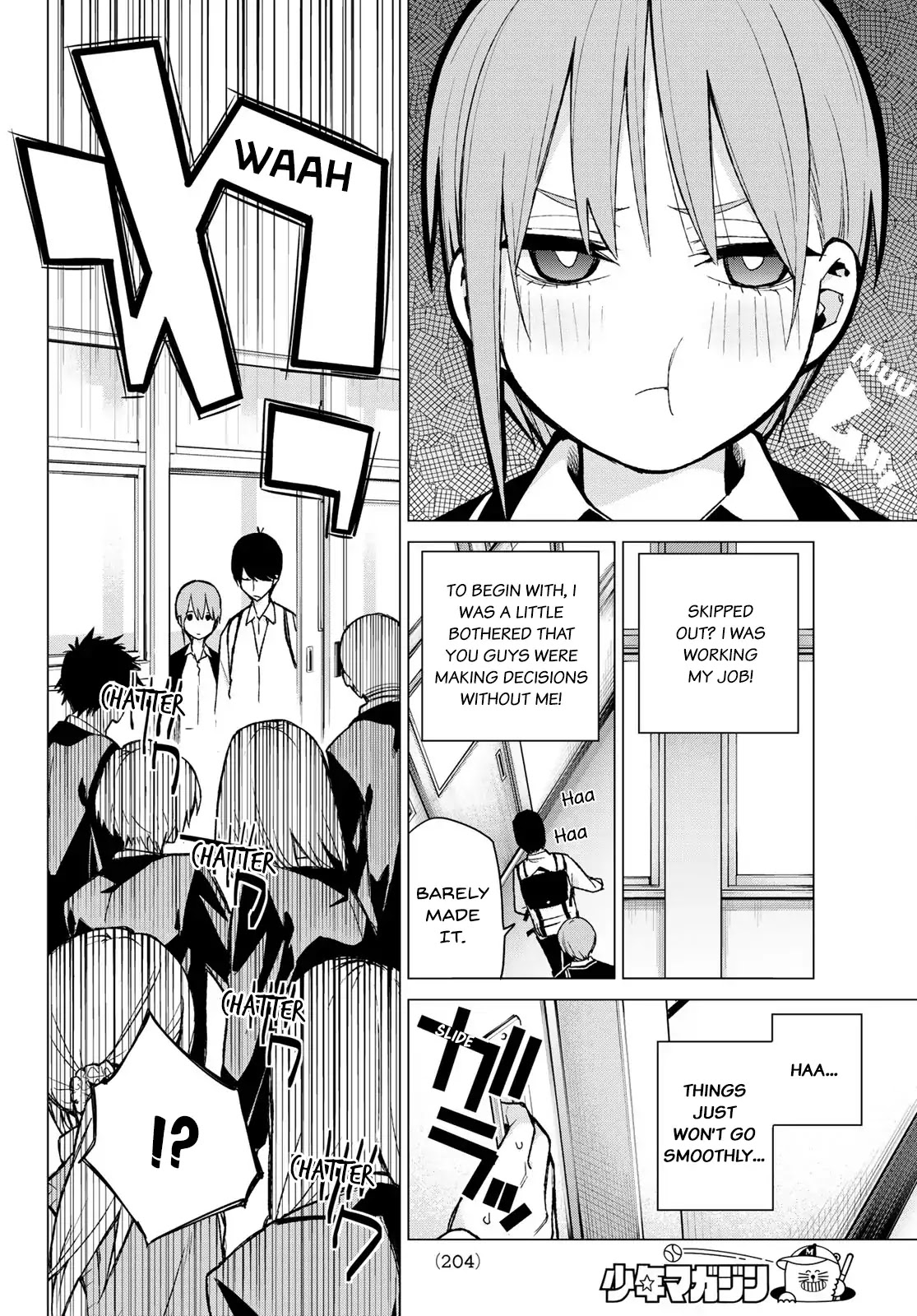 Go-Toubun no Hanayome Chapter 74 page 10 - Chapter 74: Curveball Showdown