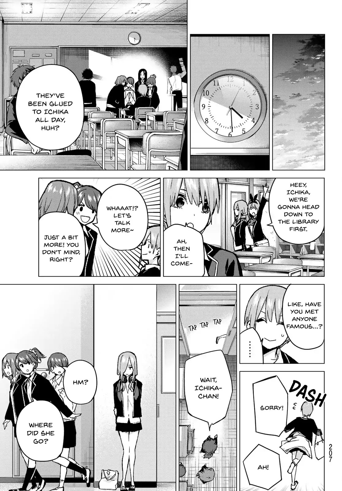 Go-Toubun no Hanayome Chapter 74 page 13 - Chapter 74: Curveball Showdown