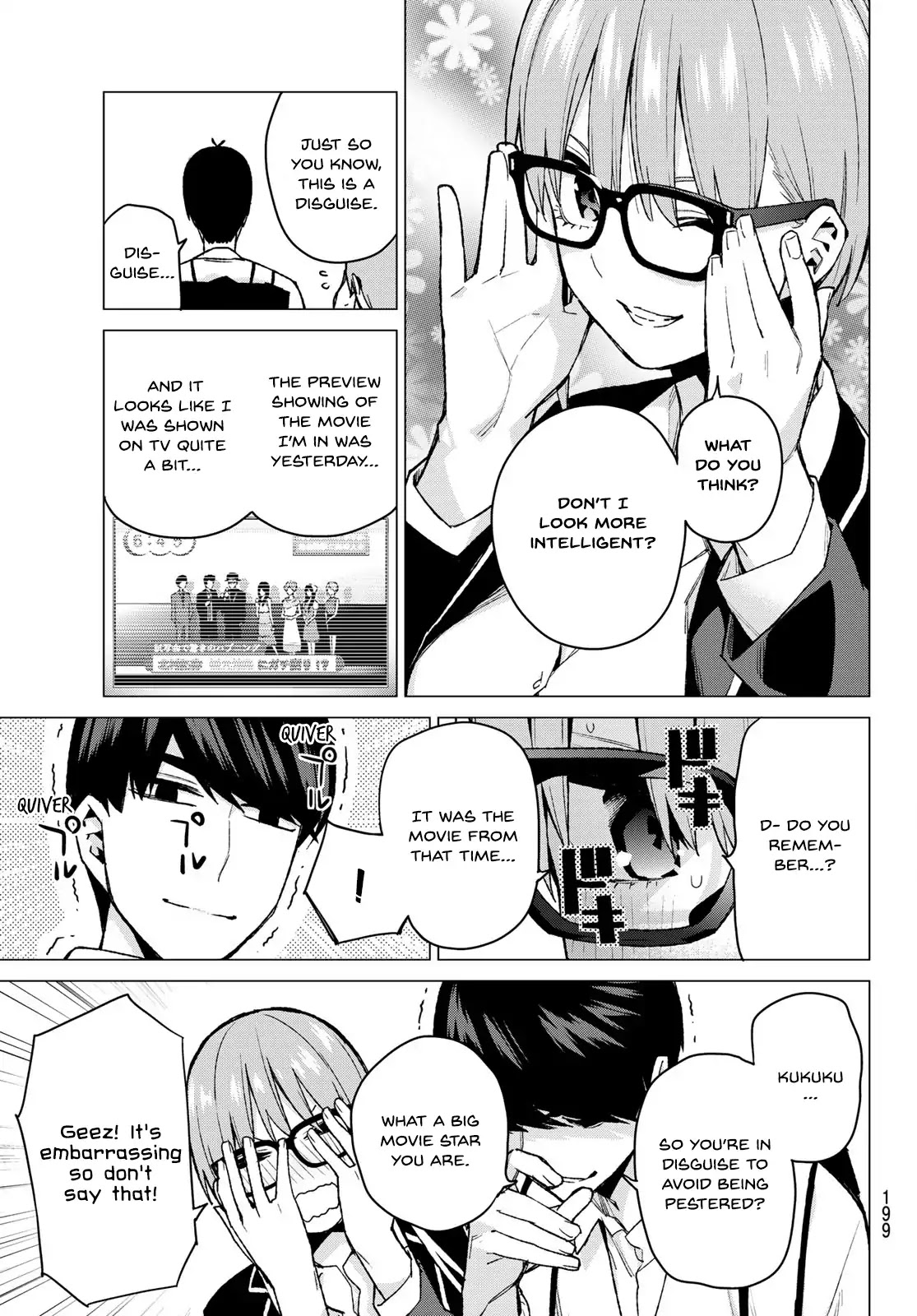 Go-Toubun no Hanayome Chapter 74 page 5 - Chapter 74: Curveball Showdown