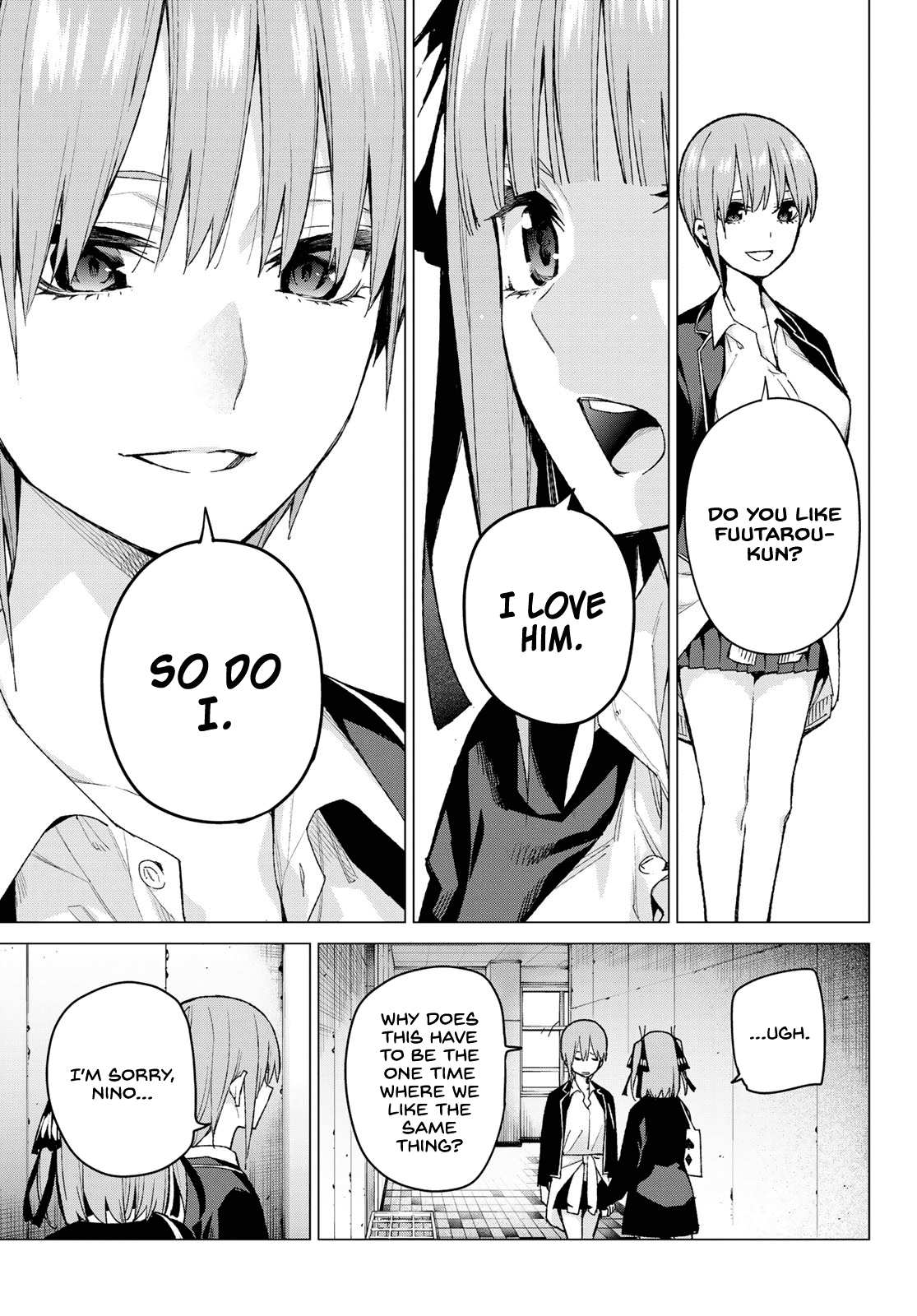 Go-Toubun no Hanayome Chapter 75 page 10 - Chapter 75: The Five Cranes Show their Gratitude