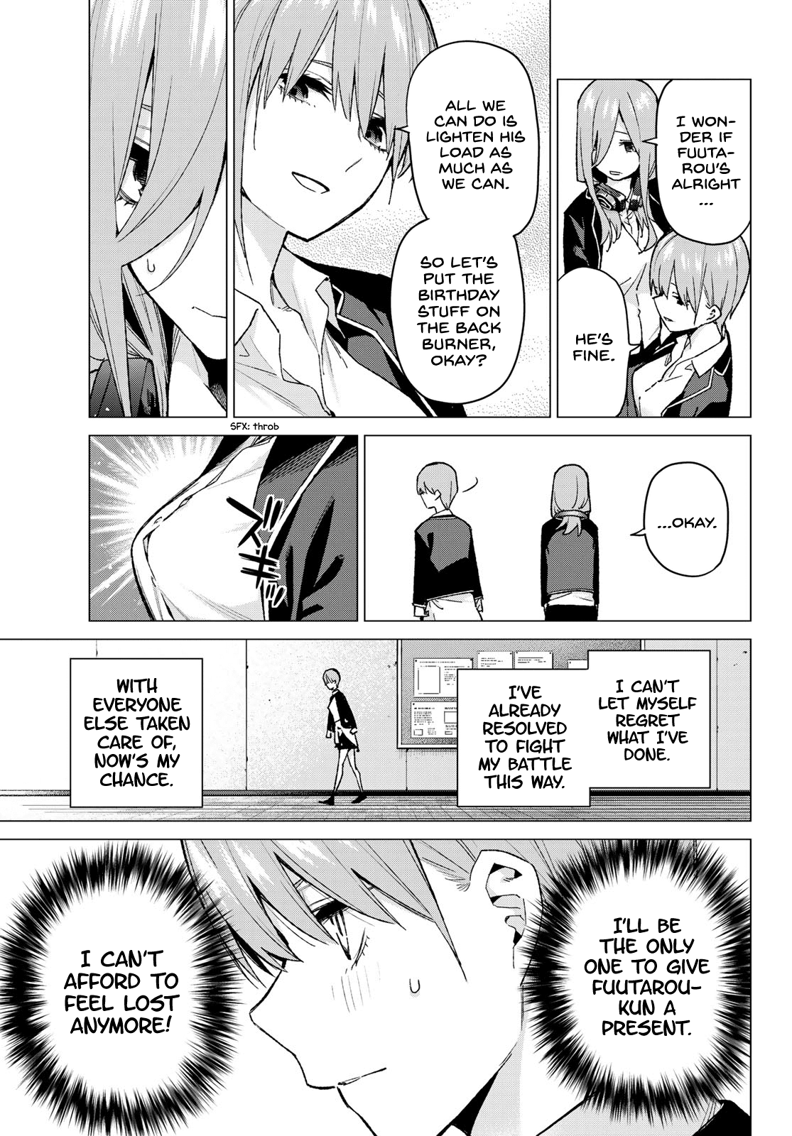 Go-Toubun no Hanayome Chapter 75 page 6 - Chapter 75: The Five Cranes Show their Gratitude