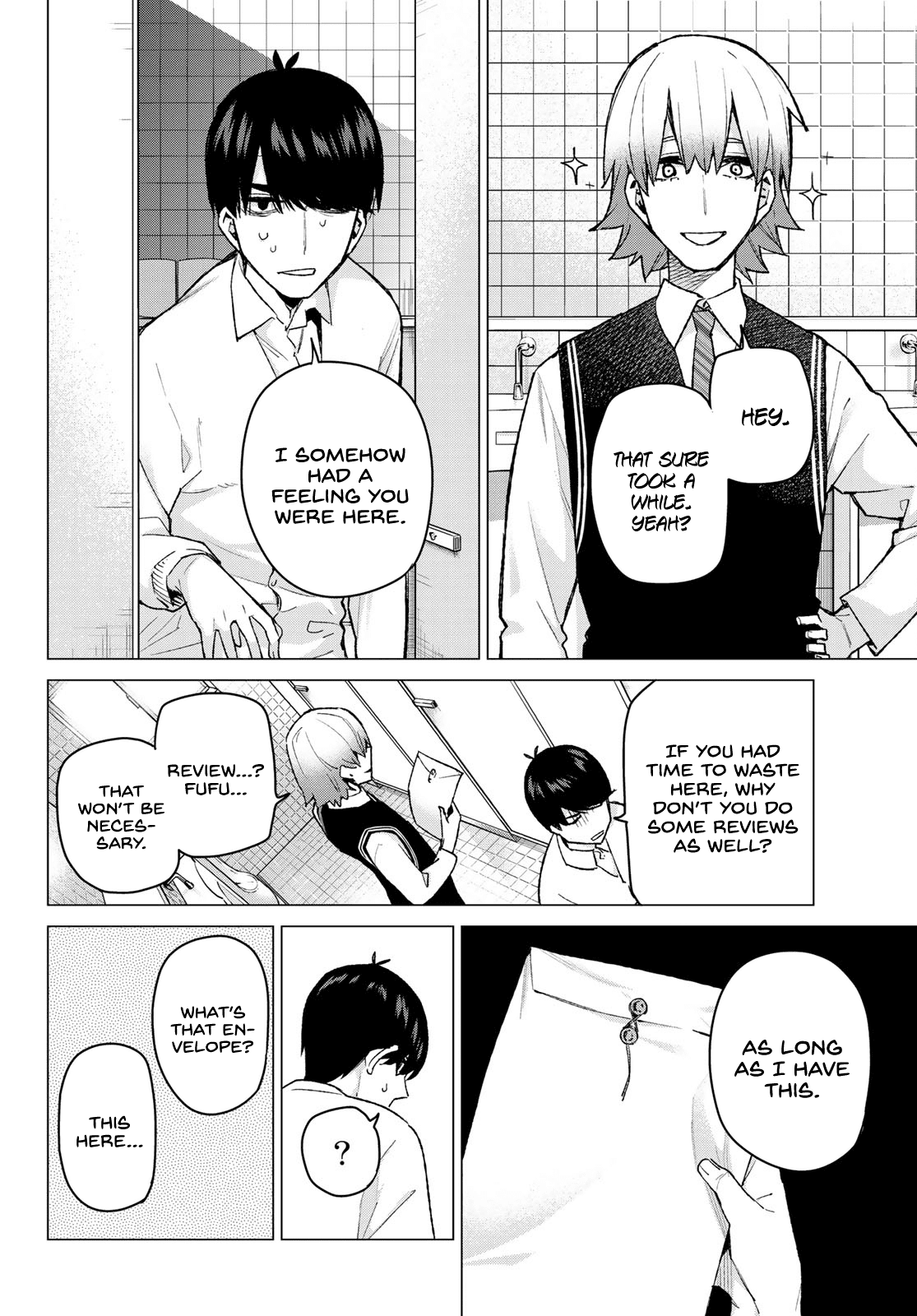 Go-Toubun no Hanayome Chapter 76 page 10 - Chapter 76: A Battle Amongst Men