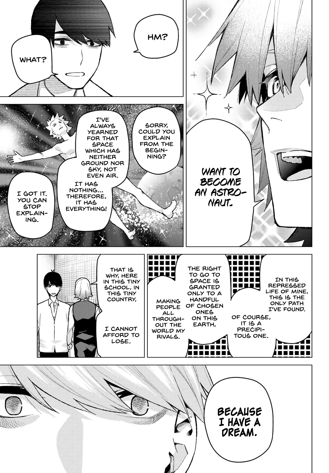 Go-Toubun no Hanayome Chapter 76 page 13 - Chapter 76: A Battle Amongst Men