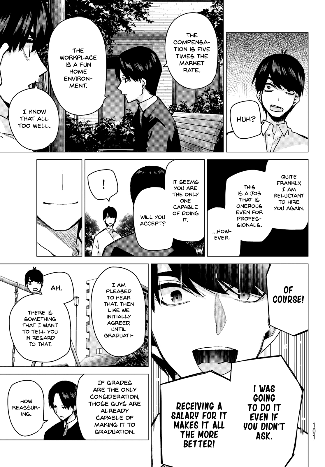 Go-Toubun no Hanayome Chapter 77 page 5 - Chapter 77: A Battle Amongst Women