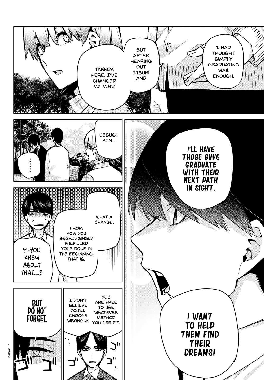 Go-Toubun no Hanayome Chapter 77 page 6 - Chapter 77: A Battle Amongst Women