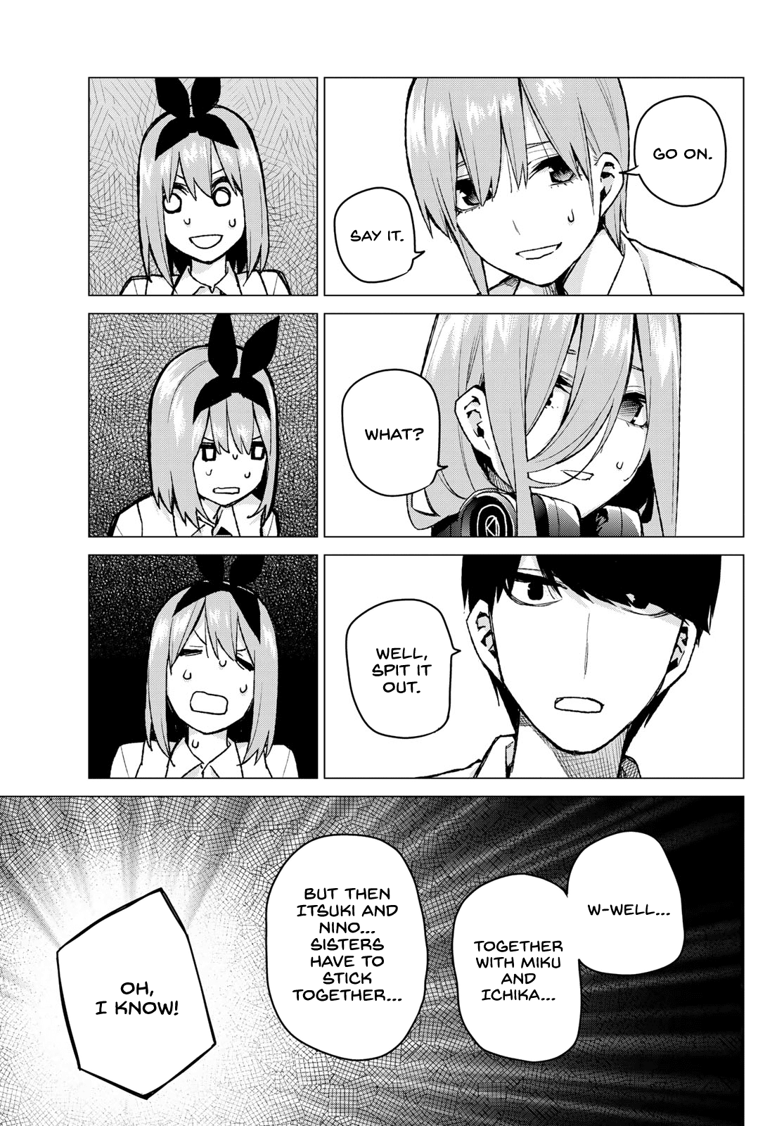 Go-Toubun no Hanayome Chapter 78 page 11 - Chapter 78: Sisters’ War - First Battle