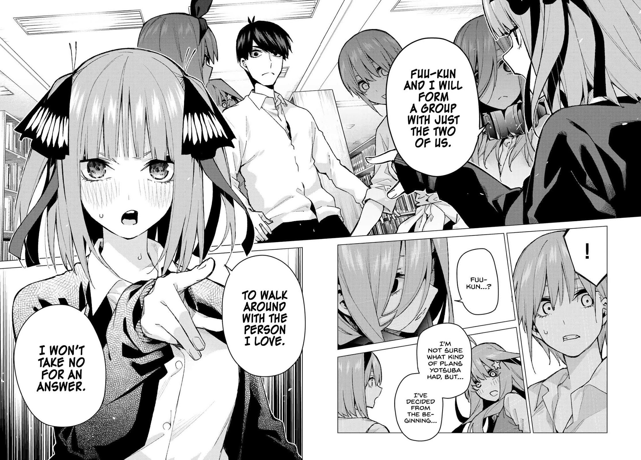 Go-Toubun no Hanayome Chapter 78 page 14 - Chapter 78: Sisters’ War - First Battle